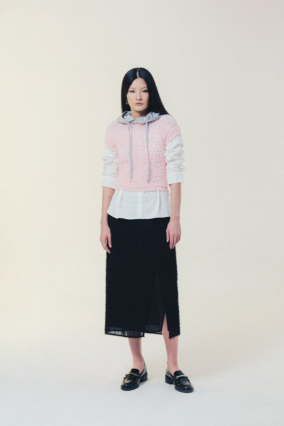 PETAL SKIRT BLACK