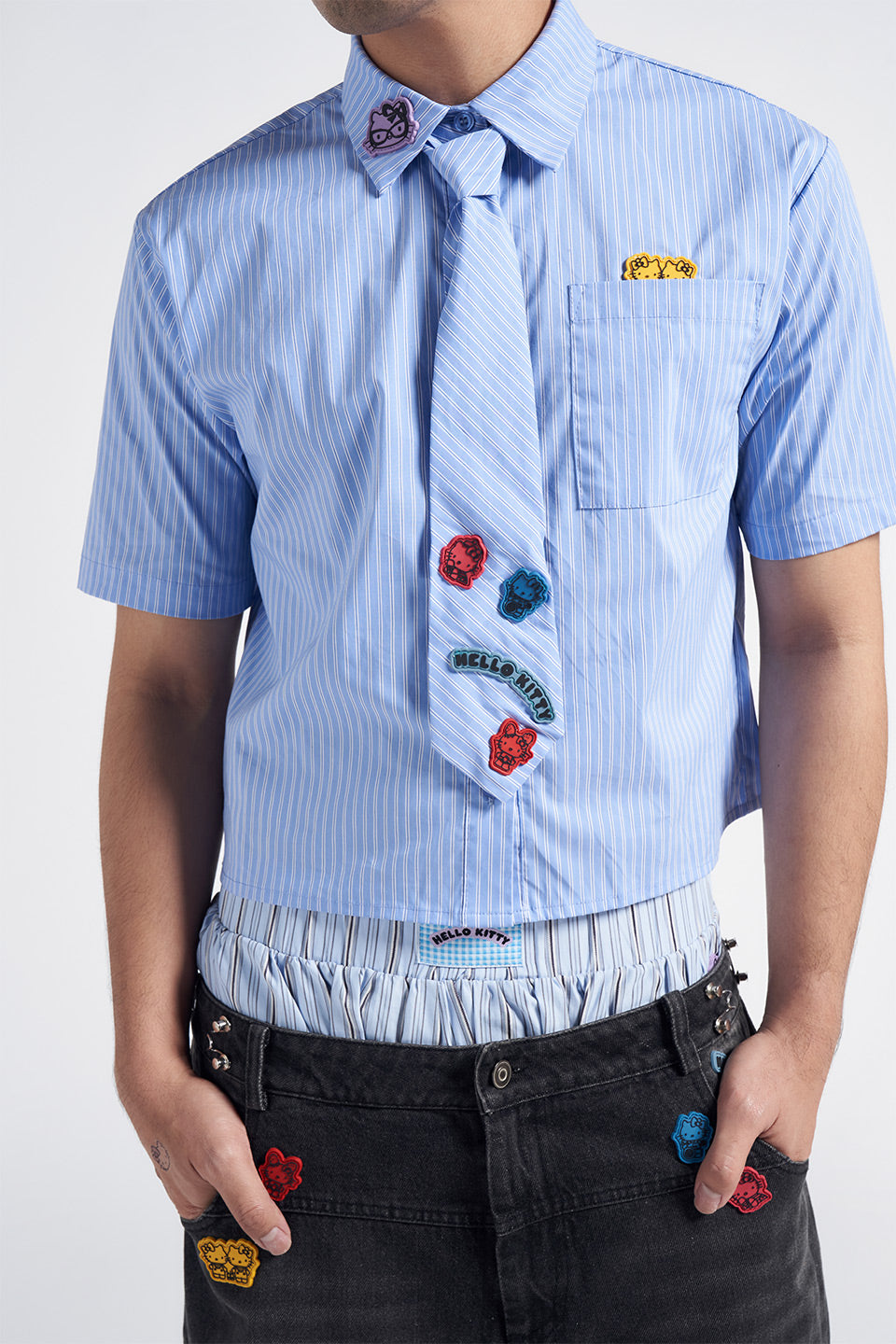 WHIMSY TOP BLUE - CALLIE X HELLO KITTY