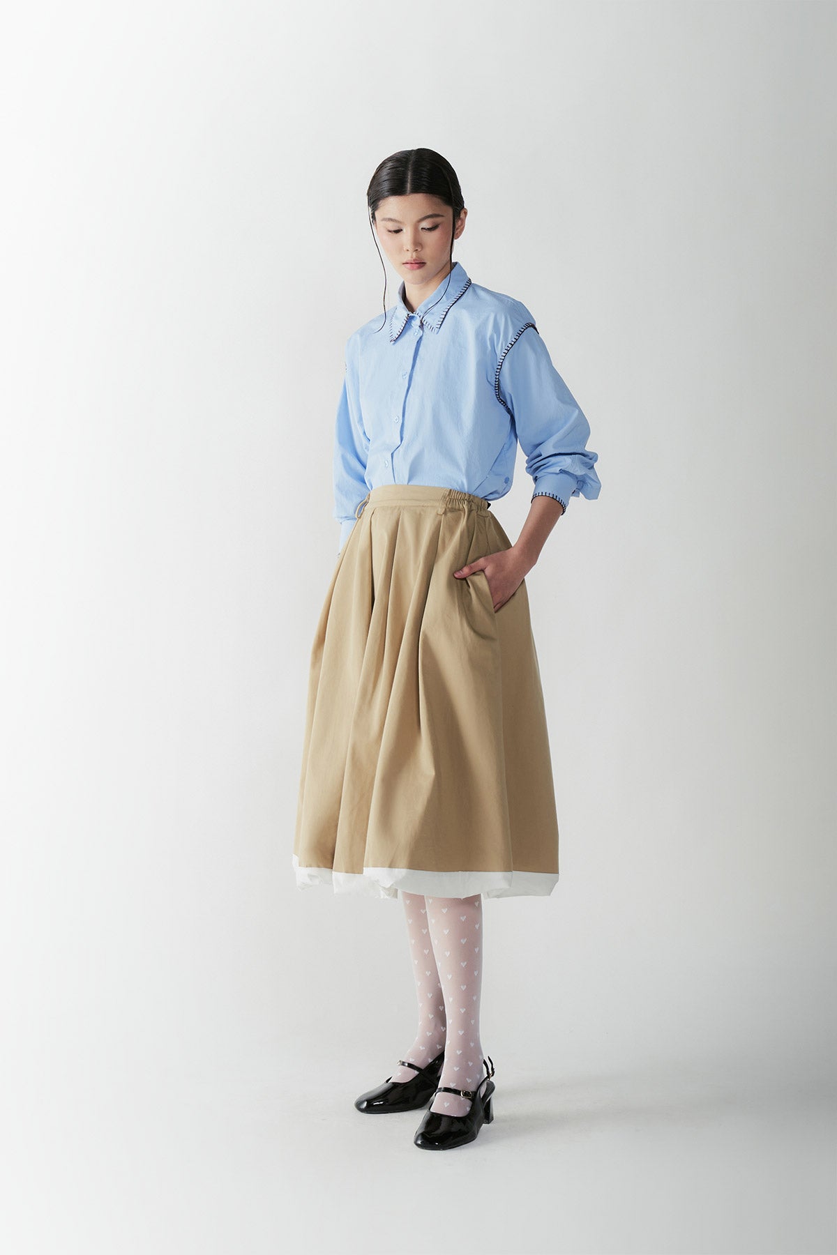 ARIETTA SKIRT BEIGE - CALLIE X NAGITA SLAVINA X IKYK