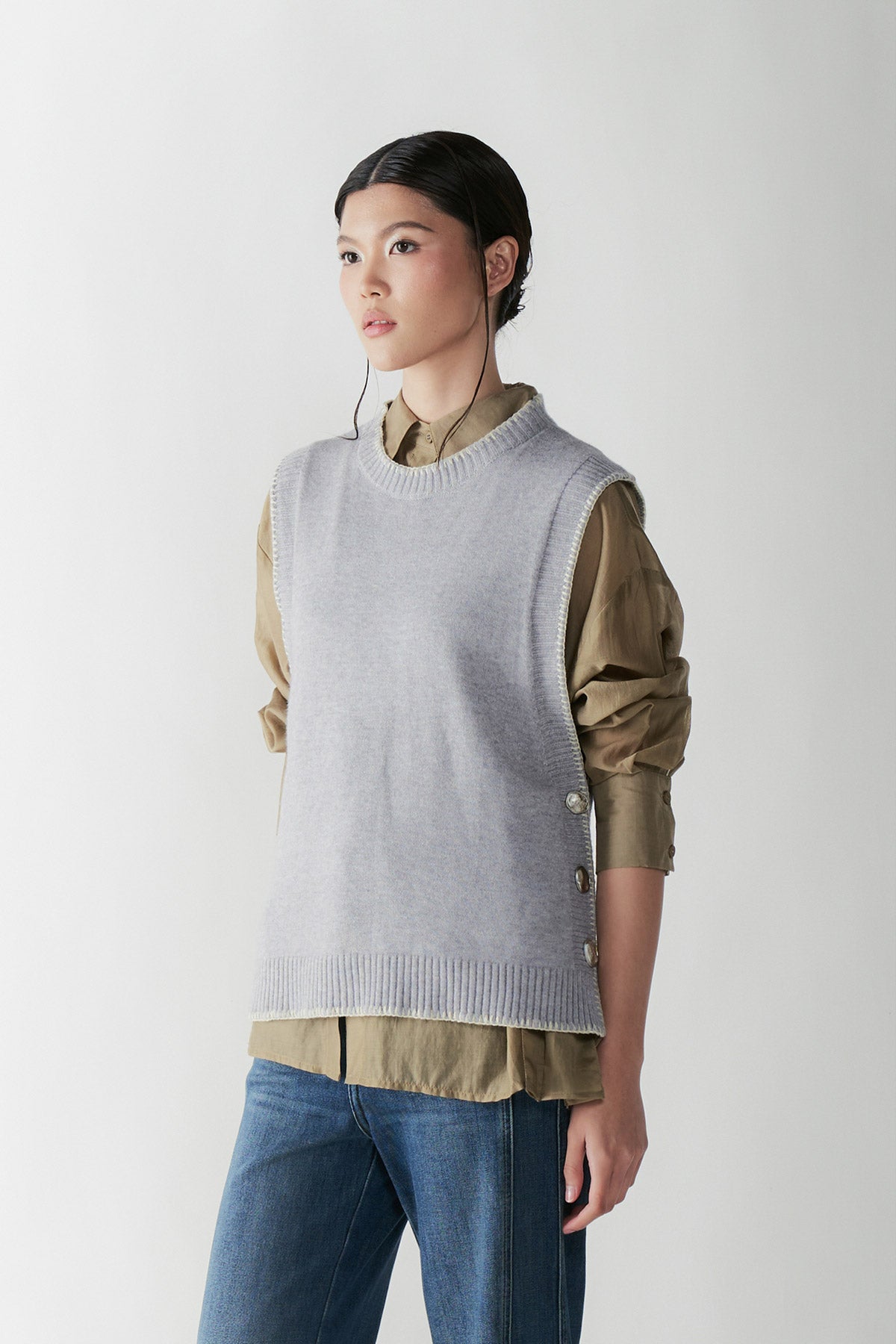 TREBLE VEST GREY - CALLIE X NAGITA SLAVINA X IKYK