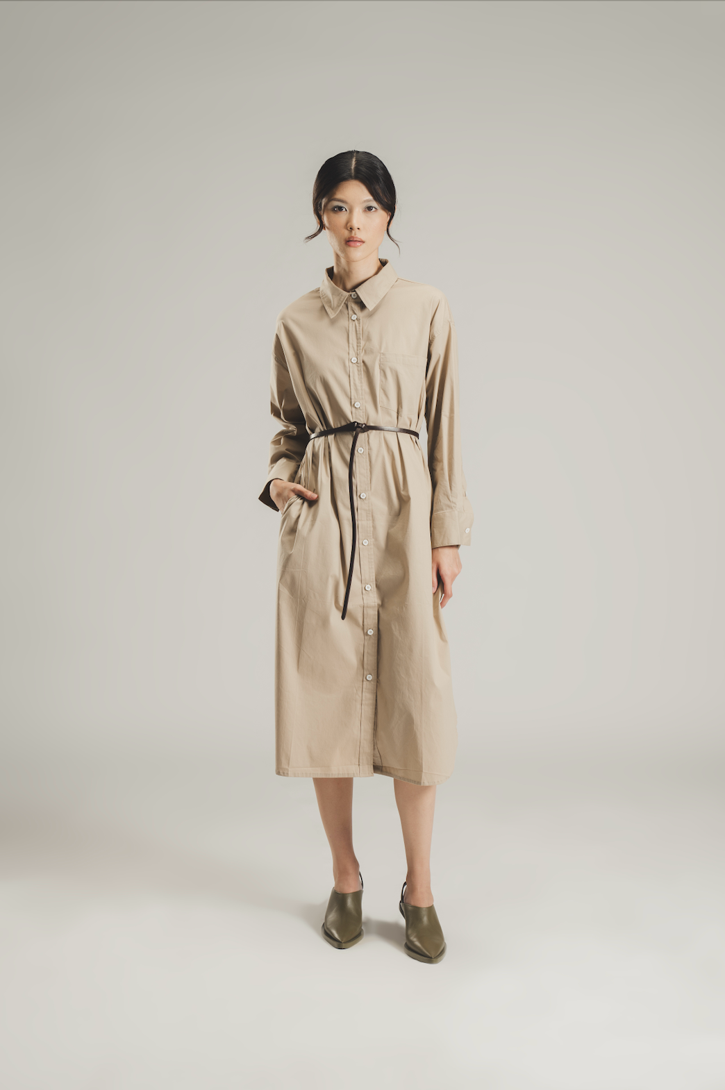 BAYOU DRESS BEIGE