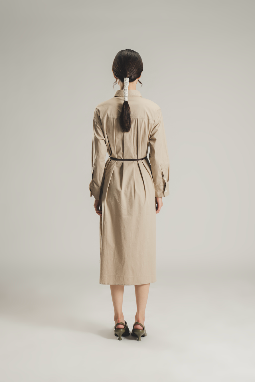 BAYOU DRESS BEIGE