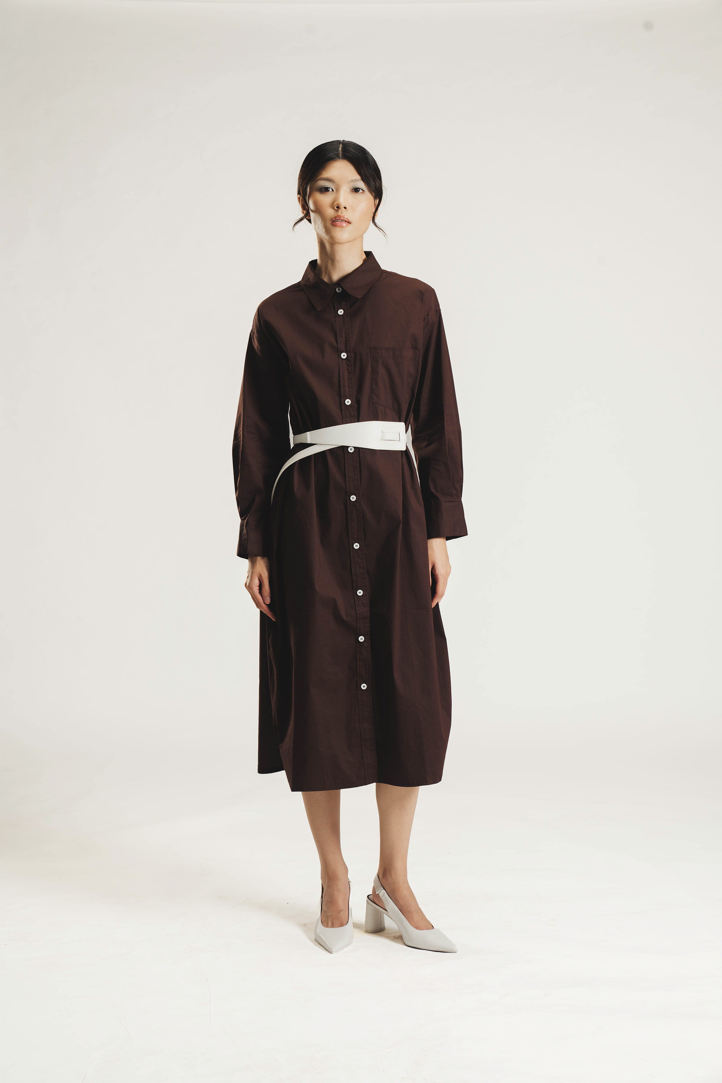 BAYOU DRESS BROWN