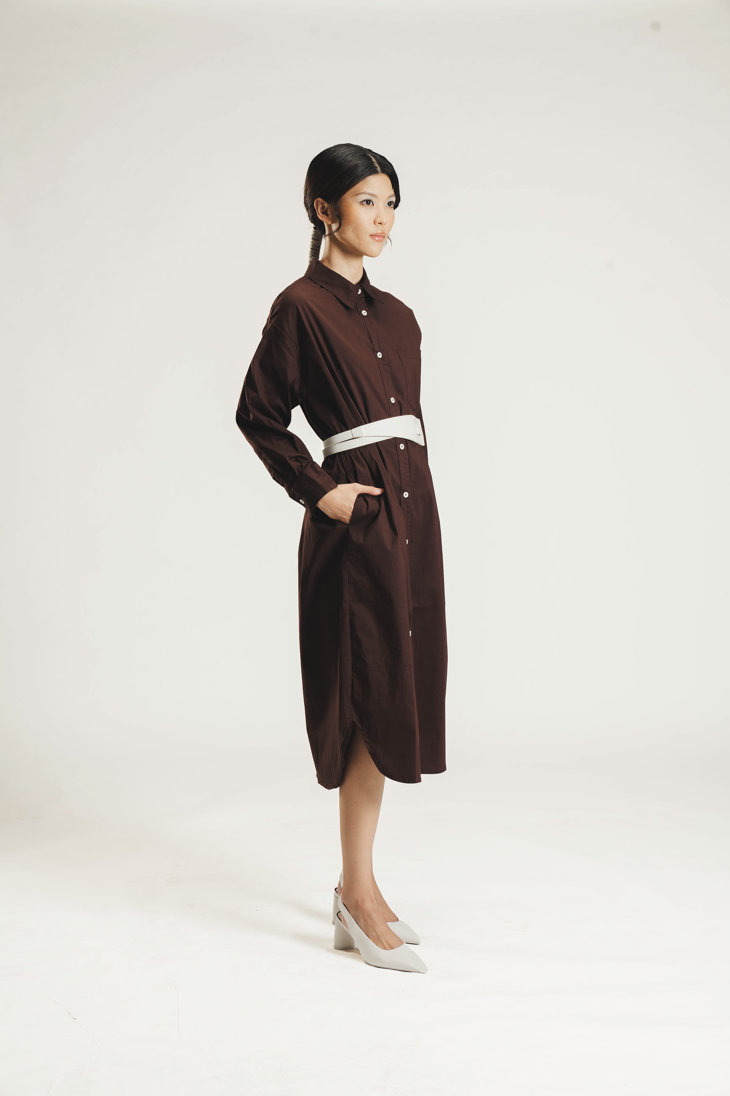 BAYOU DRESS BROWN
