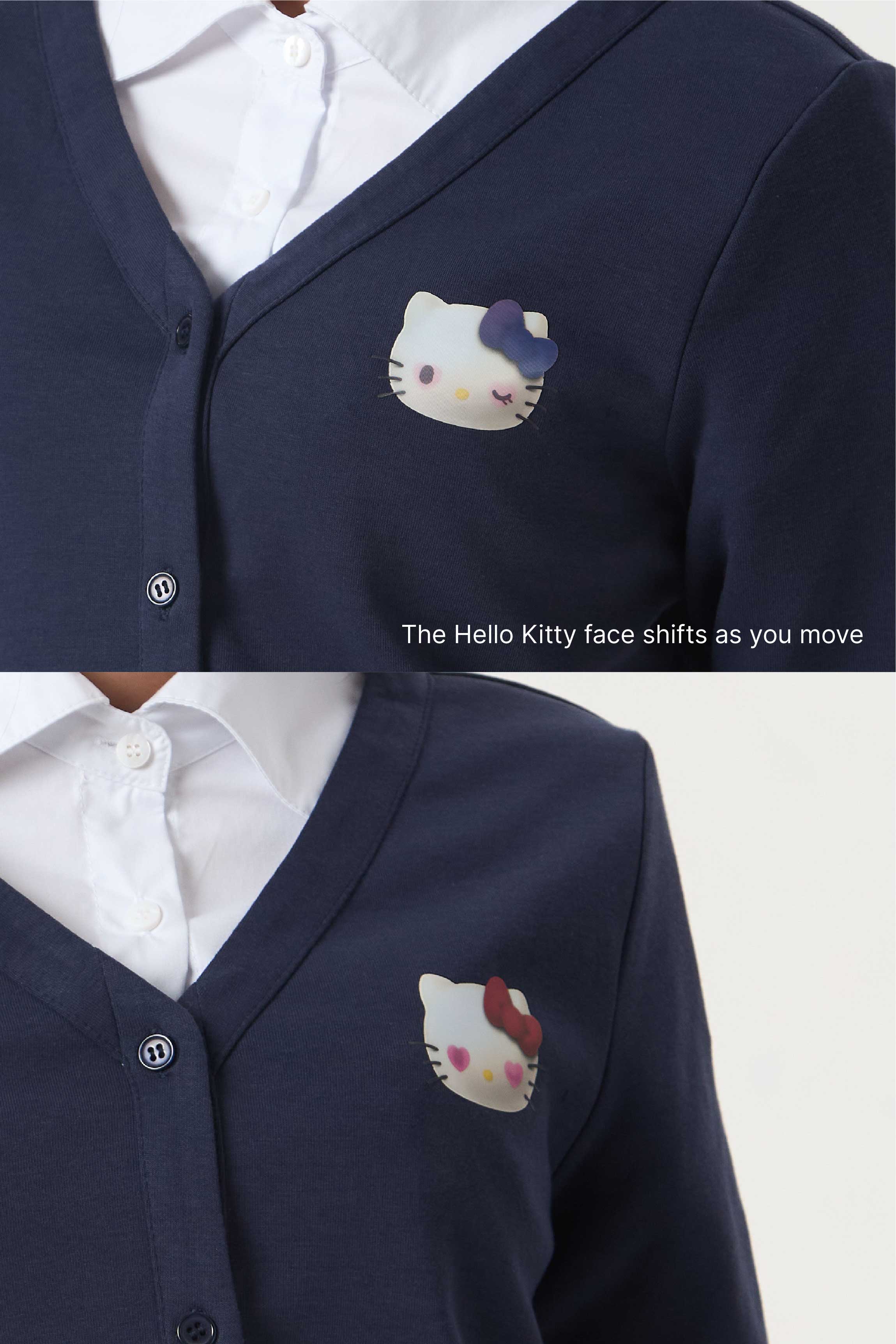 MIMMY CARDIGAN NAVY- CALLIE X HELLO KITTY