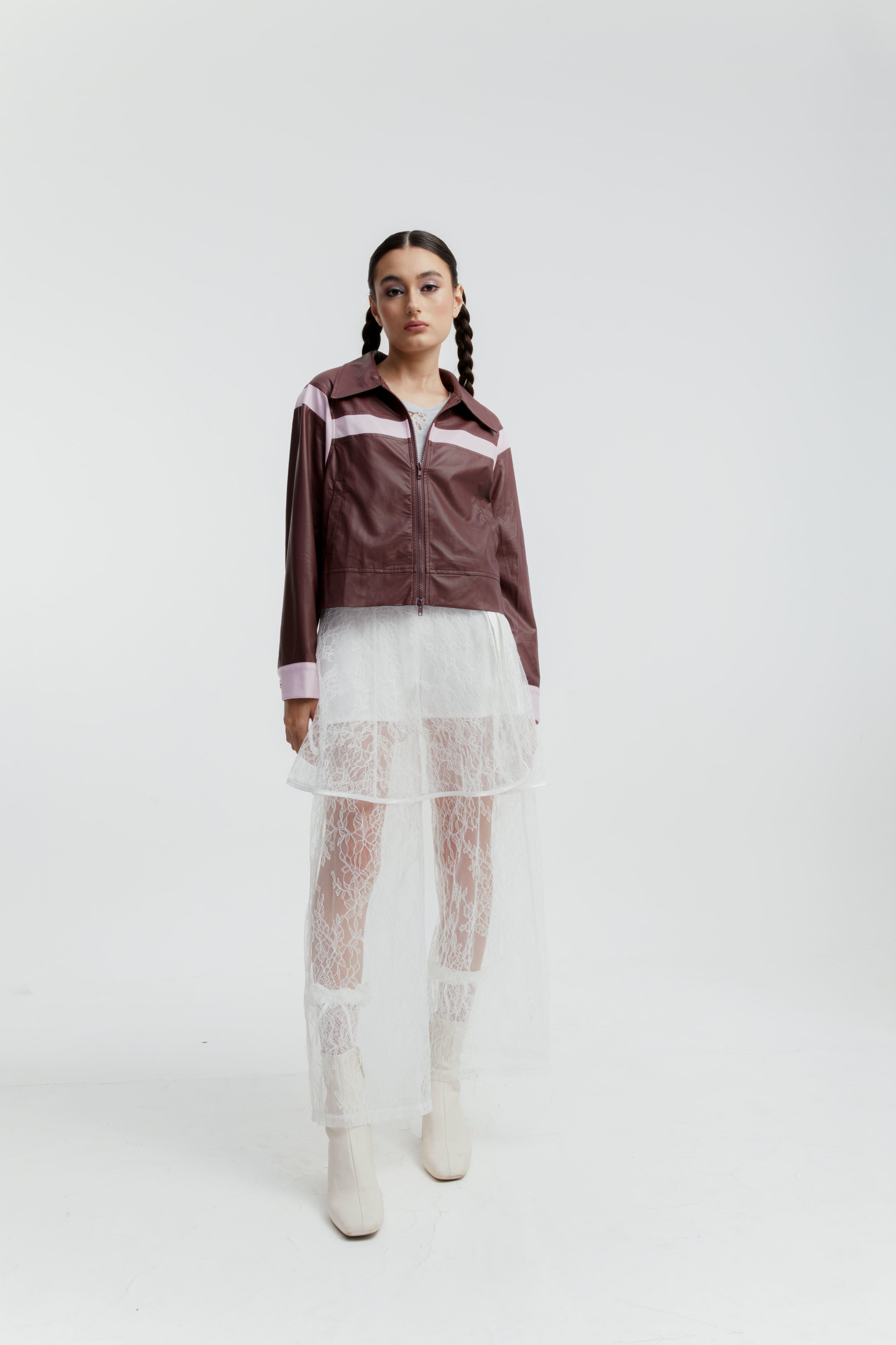 ROTHKO LEATHER JACKET BROWN
