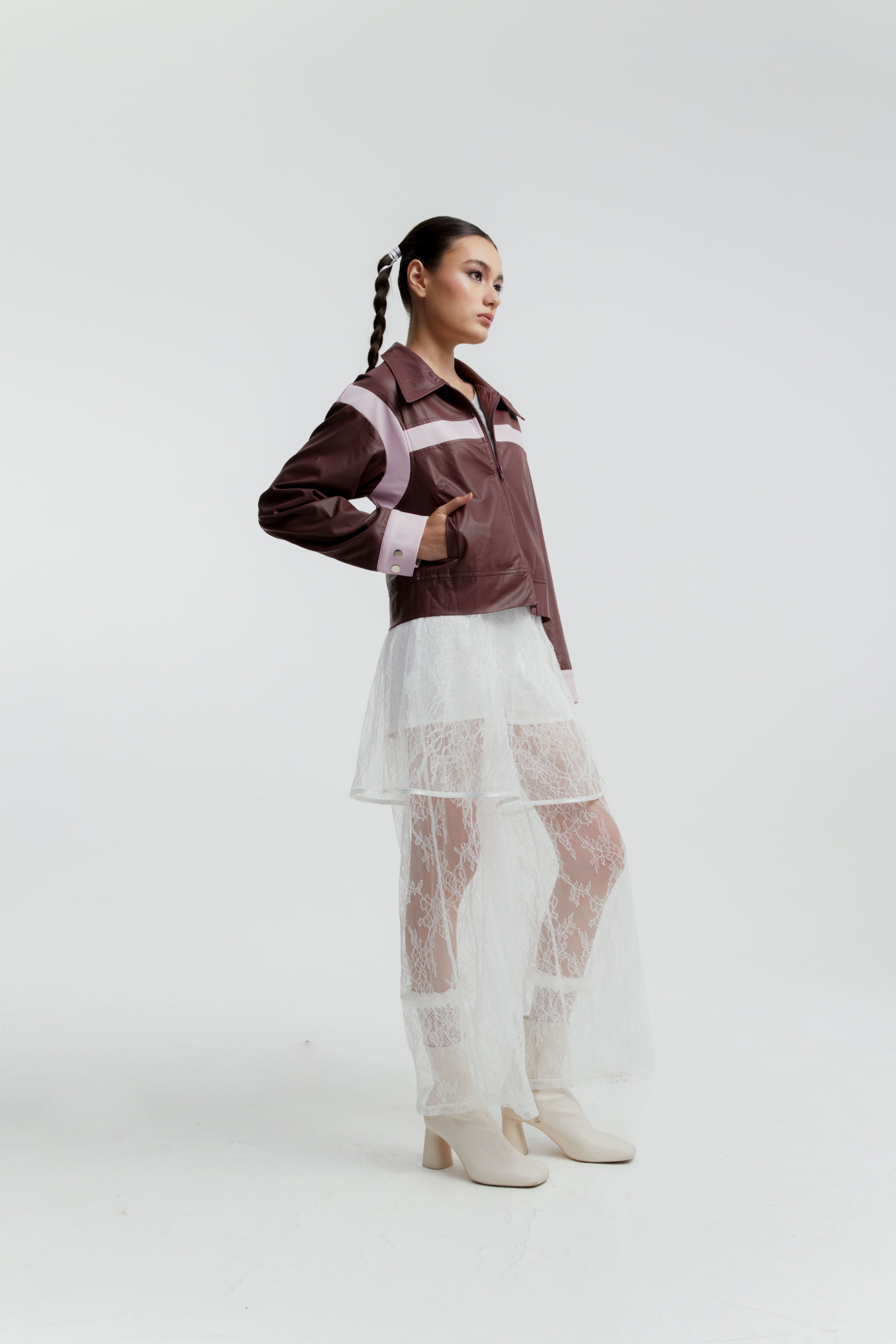 ROTHKO LEATHER JACKET BROWN