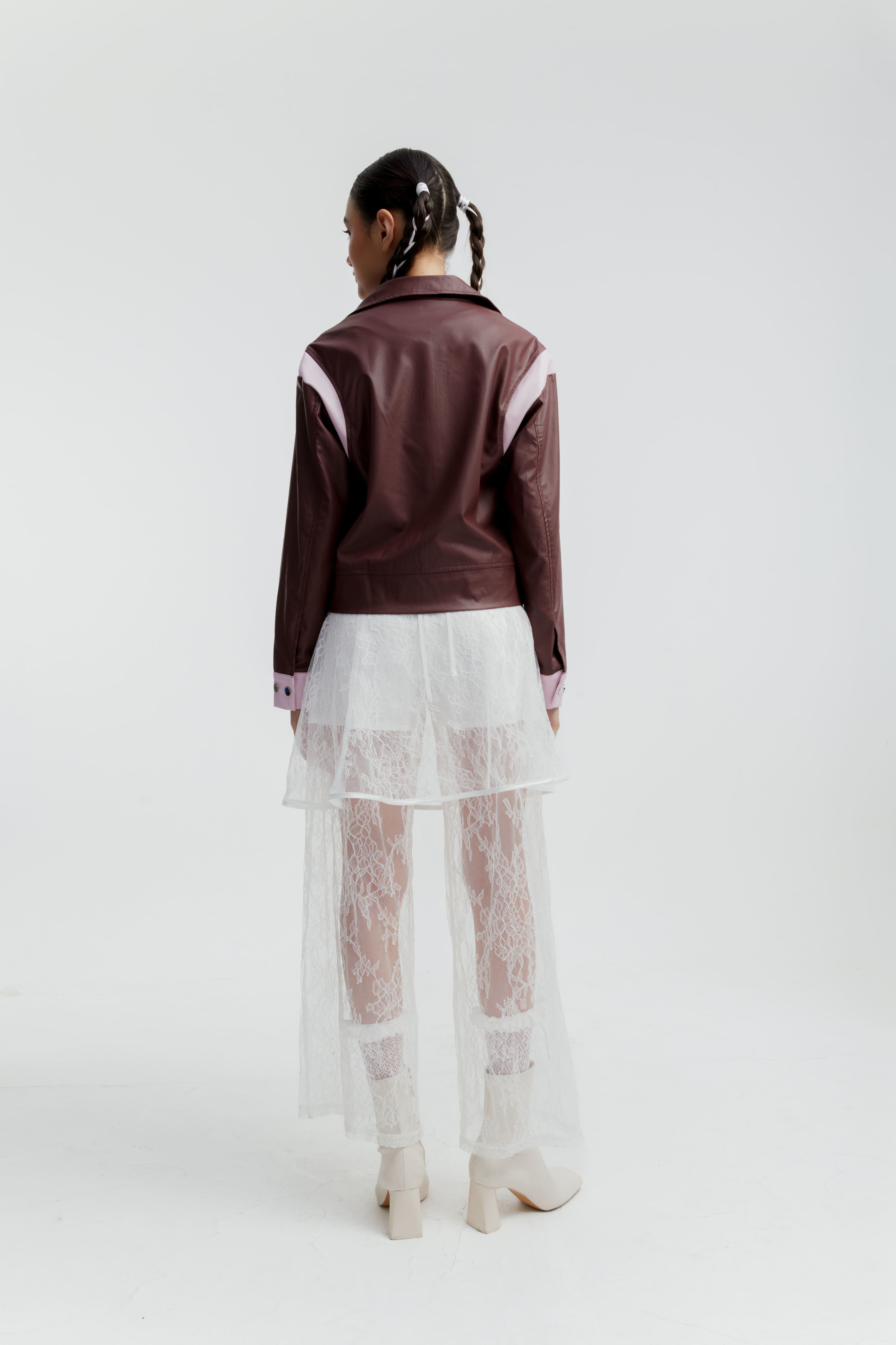 ROTHKO LEATHER JACKET BROWN