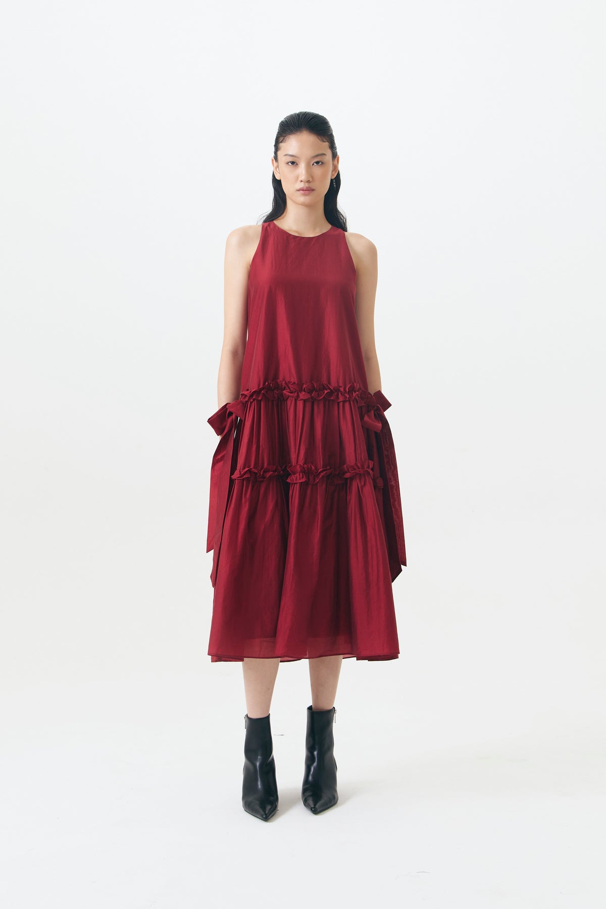 BORDEAUX DRESS RED