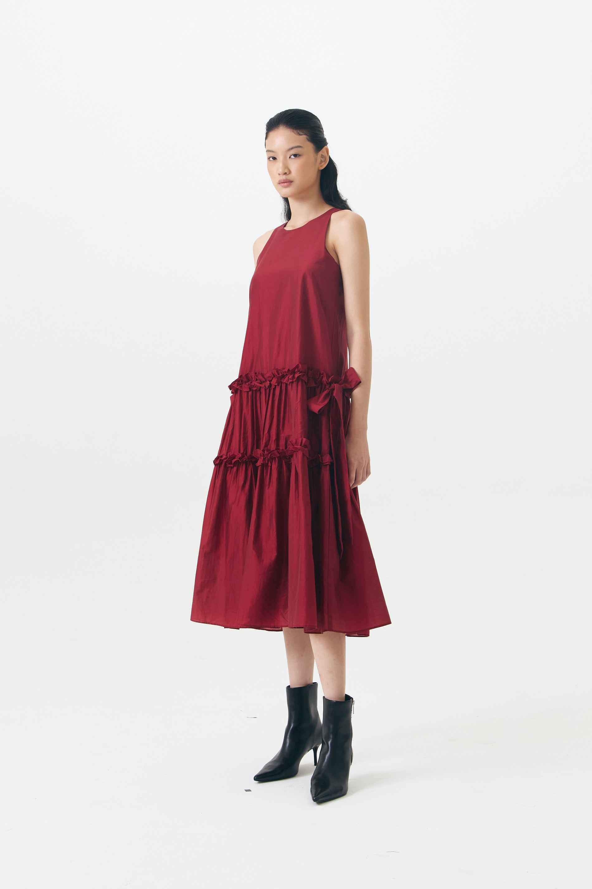 BORDEAUX DRESS RED
