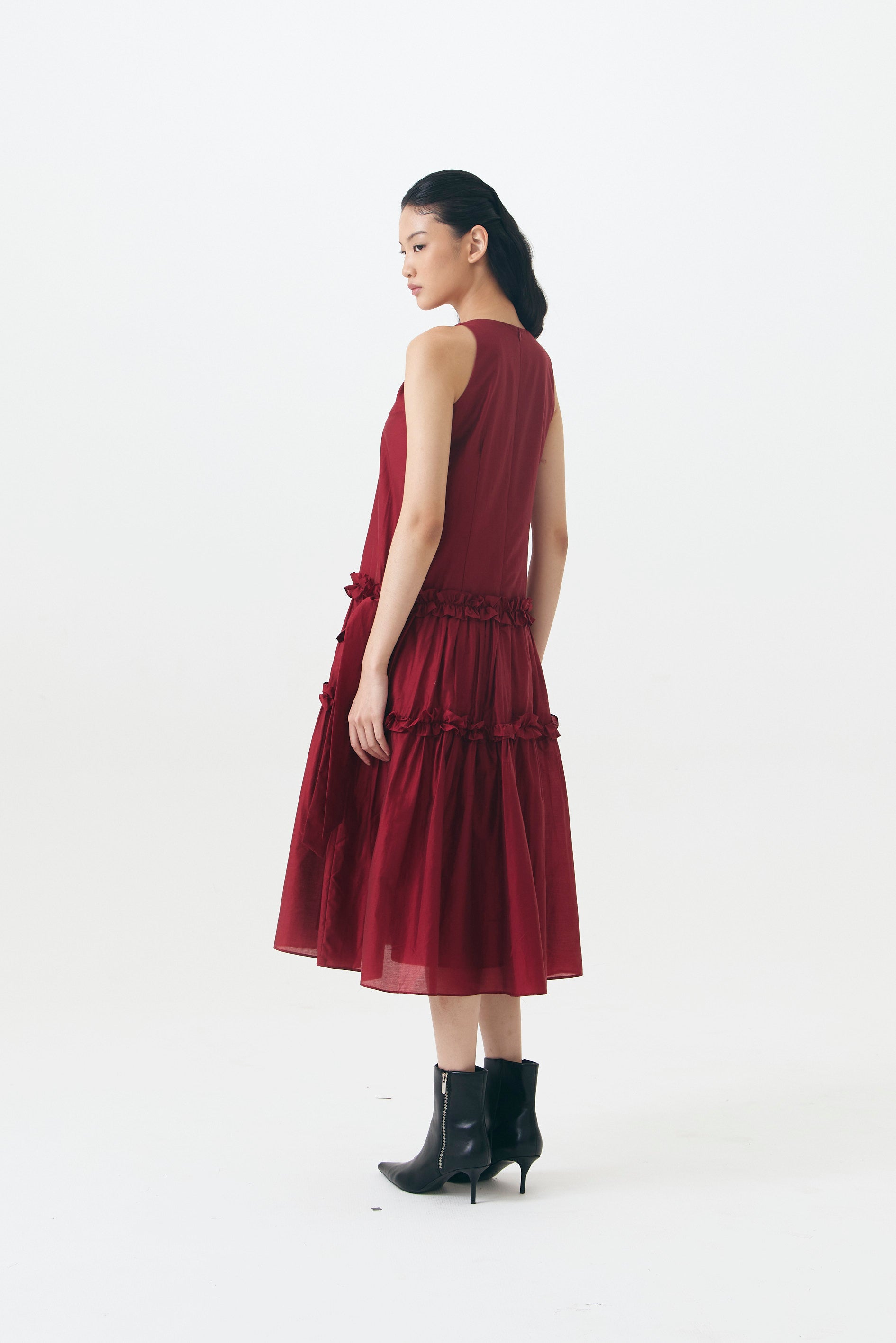 BORDEAUX DRESS RED