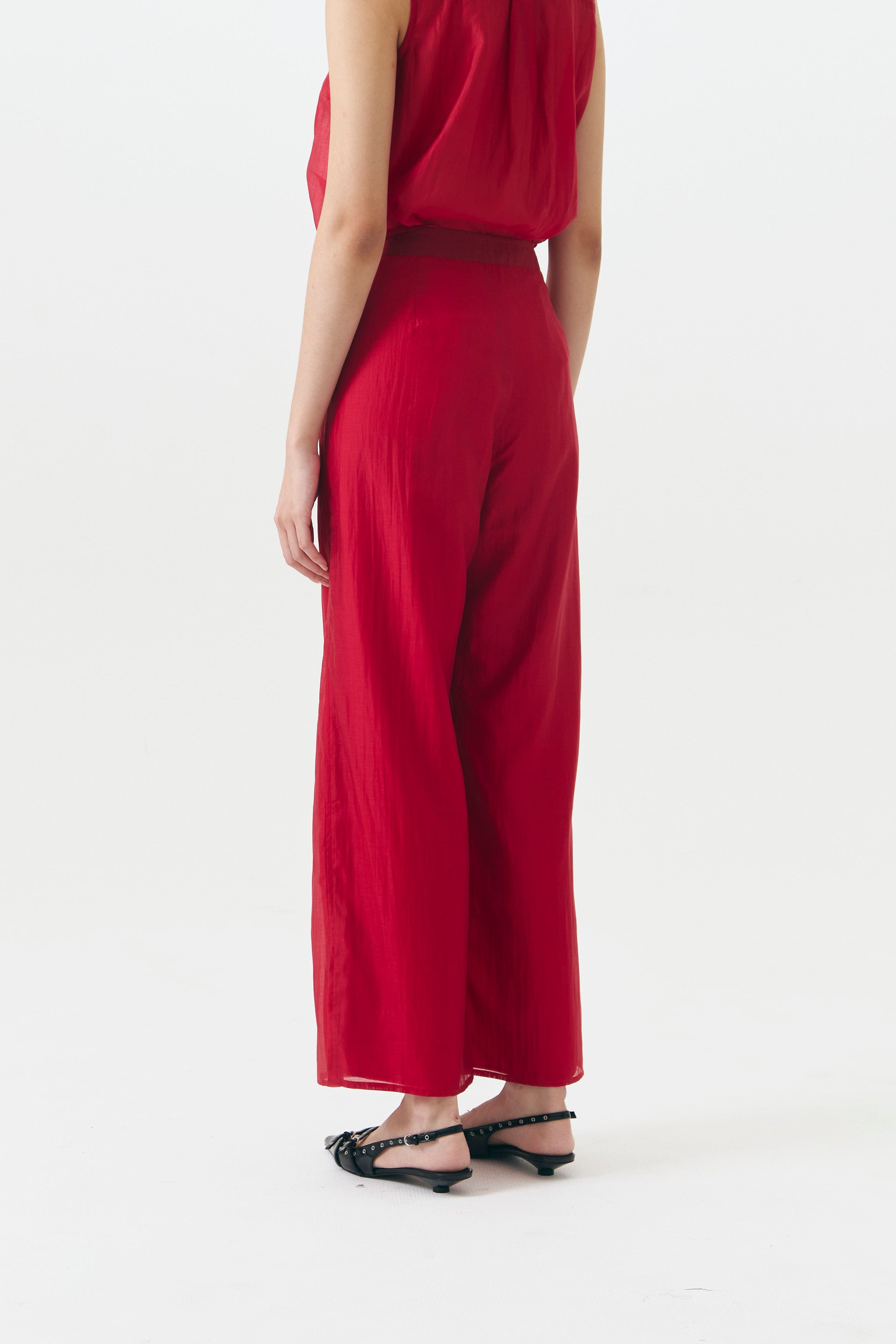SCARLET PANTS RED