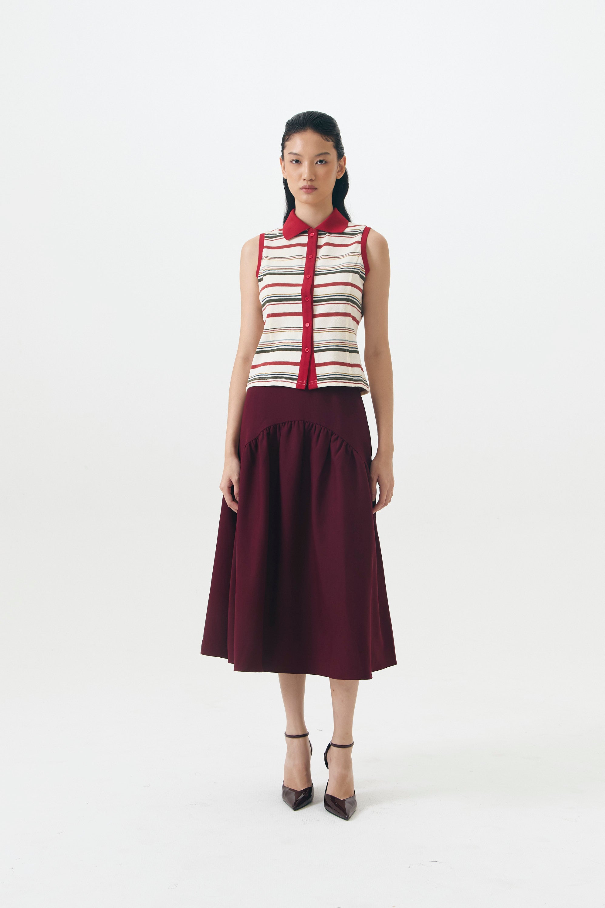 SORBET TOP RED STRIPES
