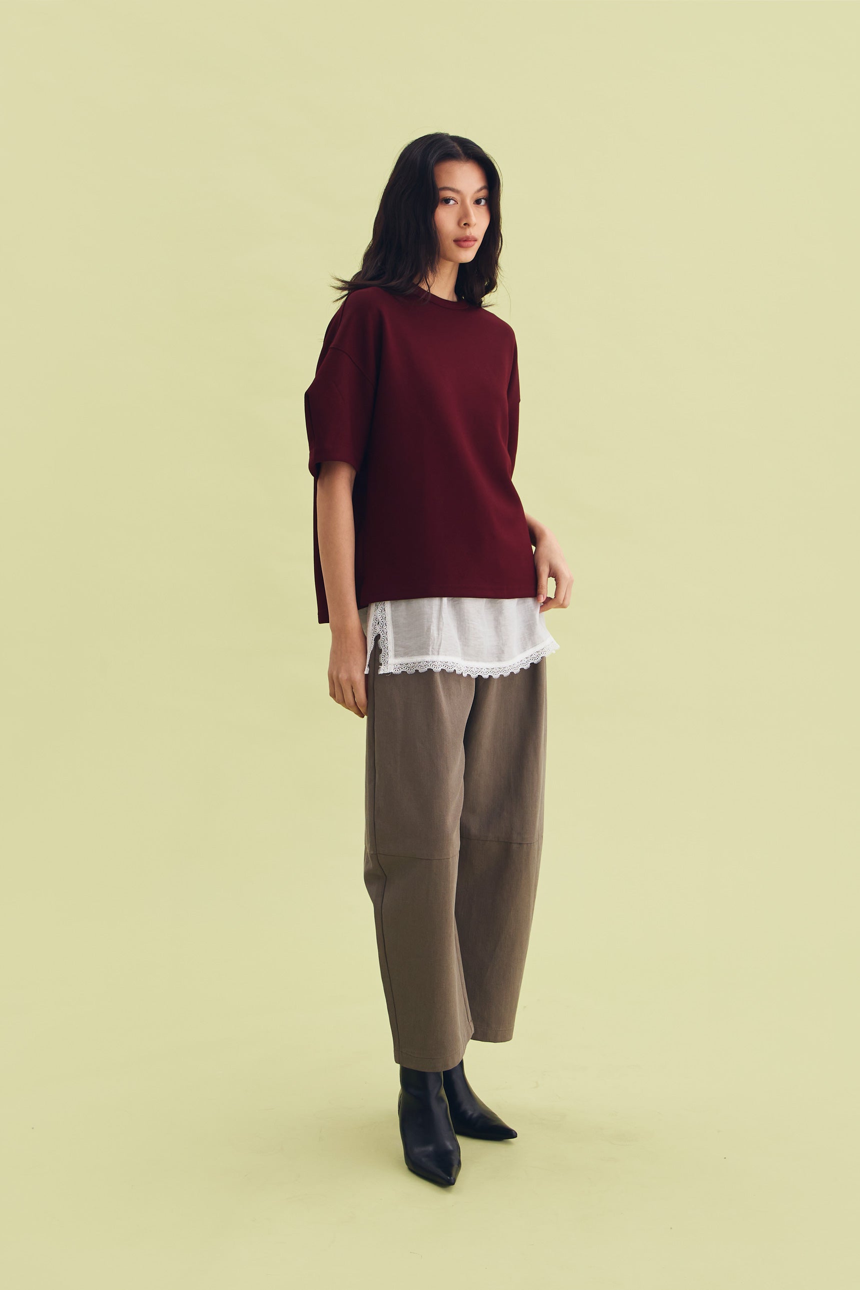 VELVET TOP MAROON  - CALLIE FT. IRANI VIANZA