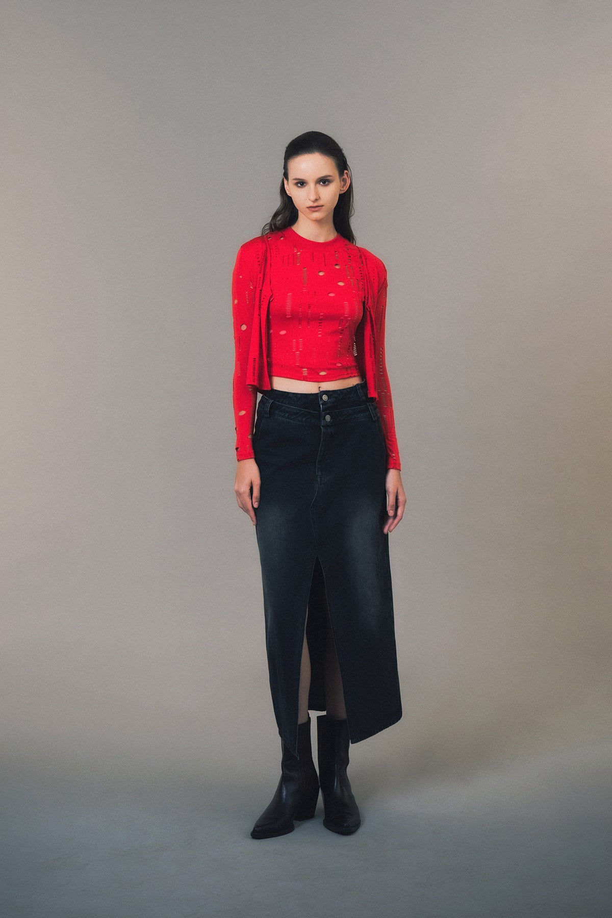 GWENN CARDIGAN RED - CALLIE X ELXI ELVINA