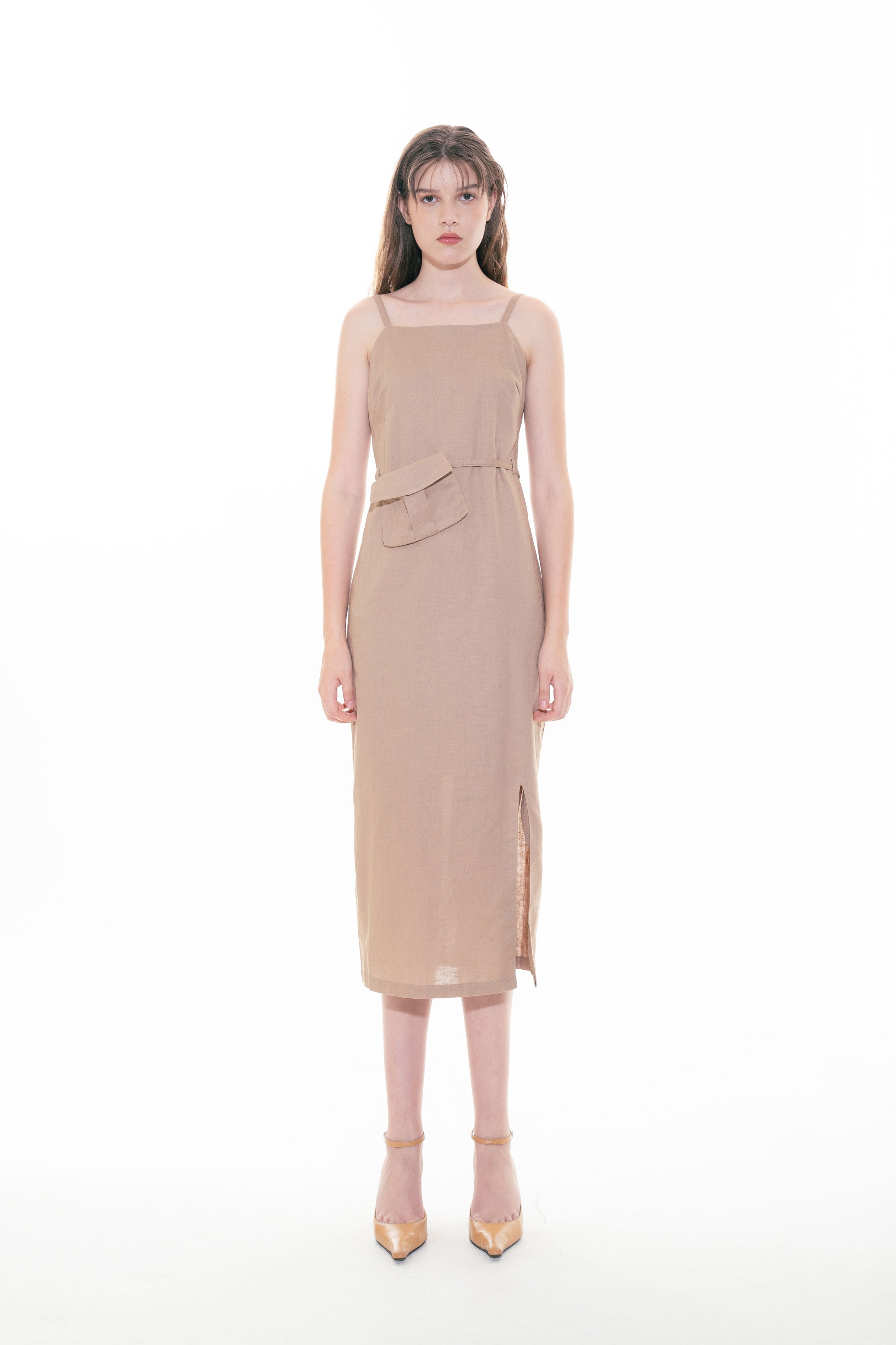 KIEL DRESS BROWN