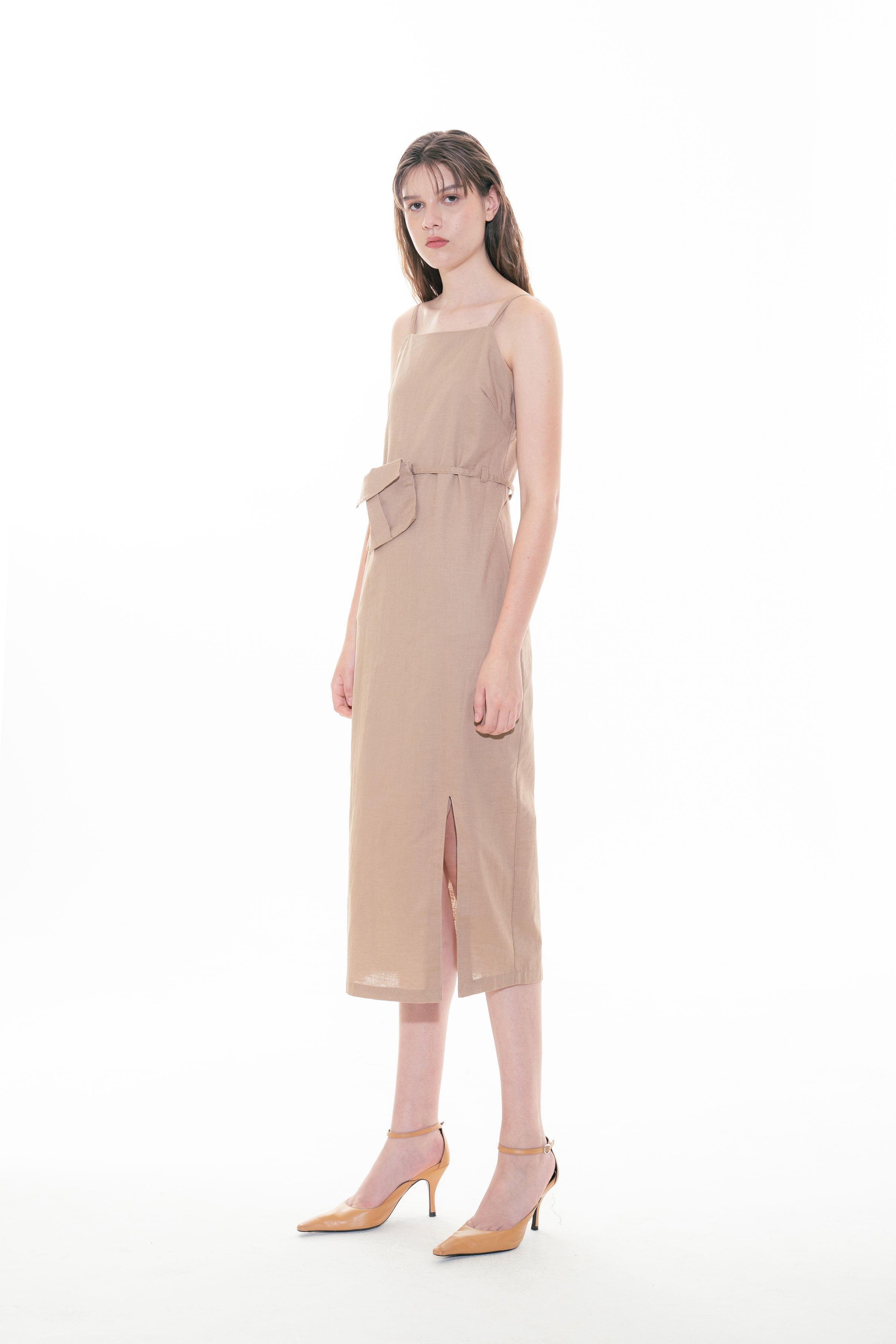KIEL DRESS BROWN