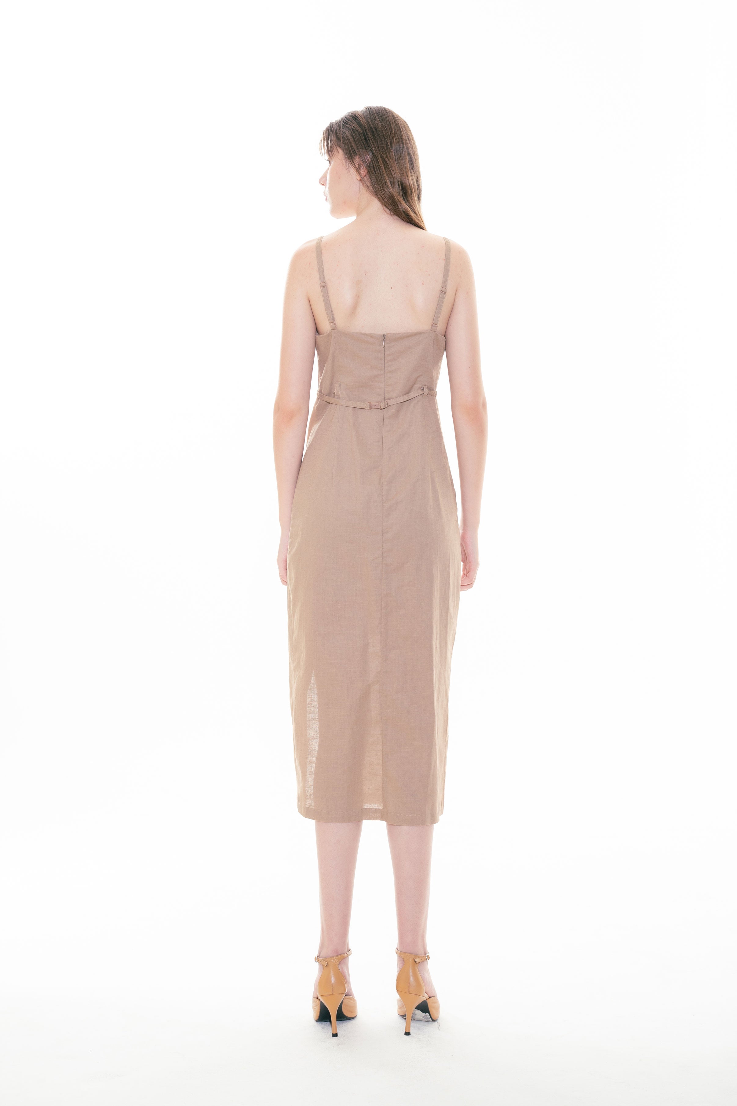 KIEL DRESS BROWN