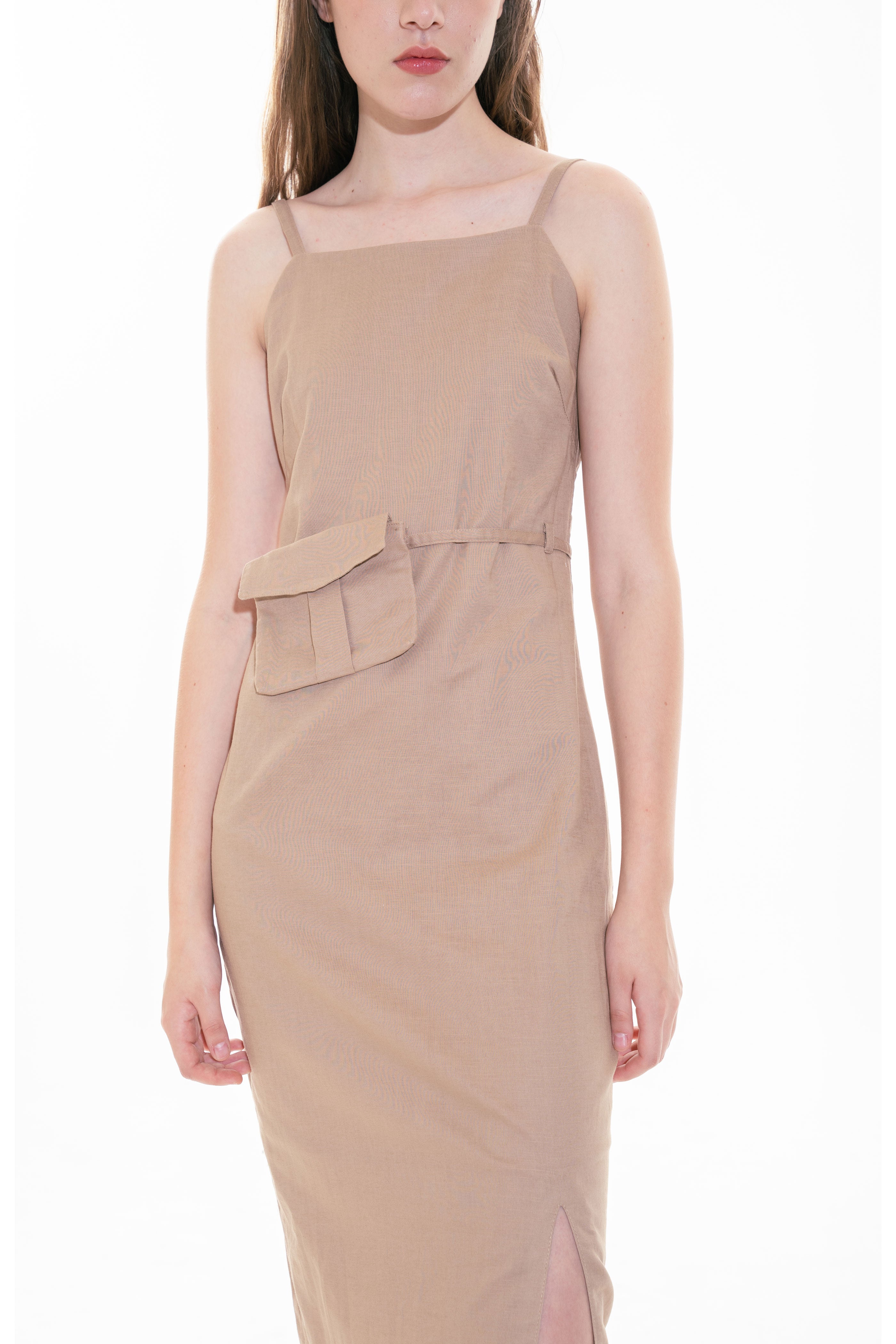 KIEL DRESS BROWN