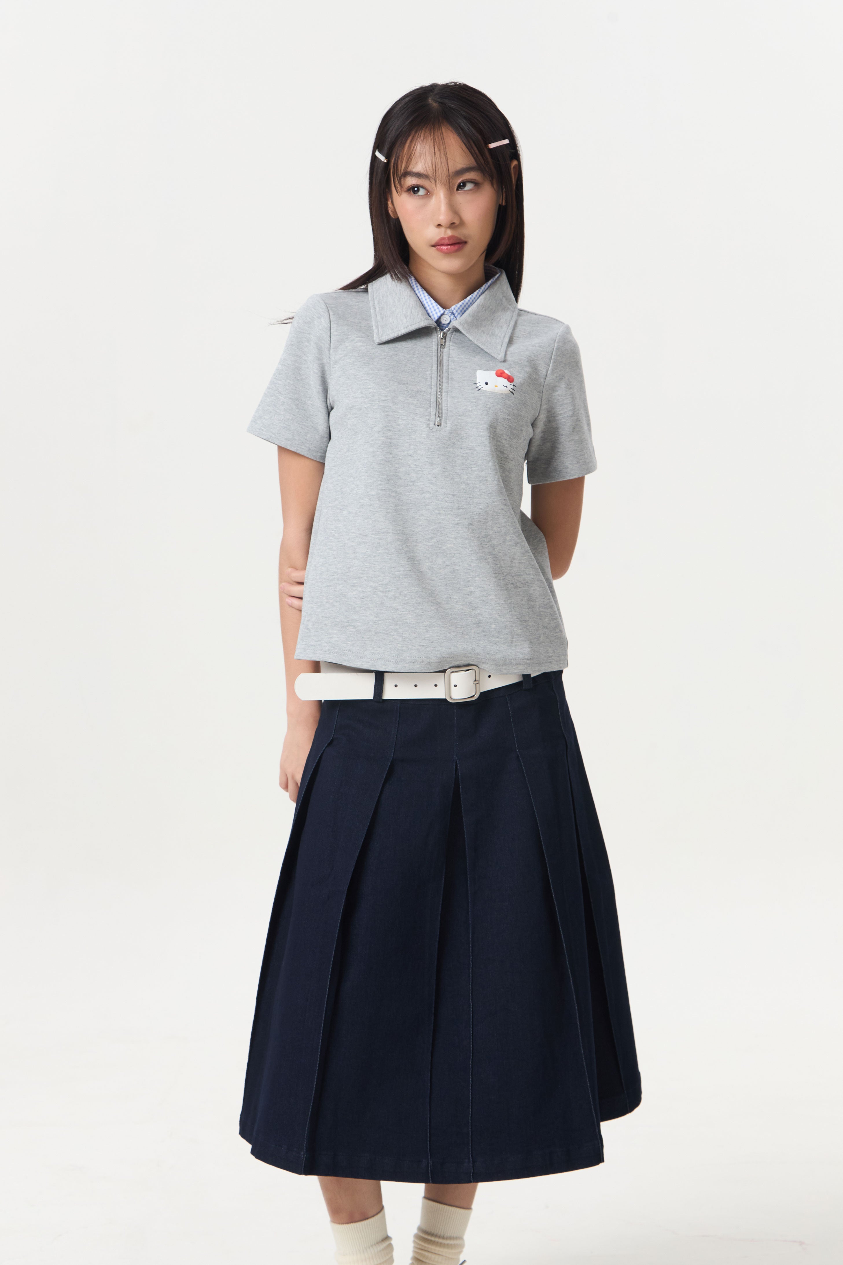 DREAMY TOP GREY - CALLIE X HELLO KITTY