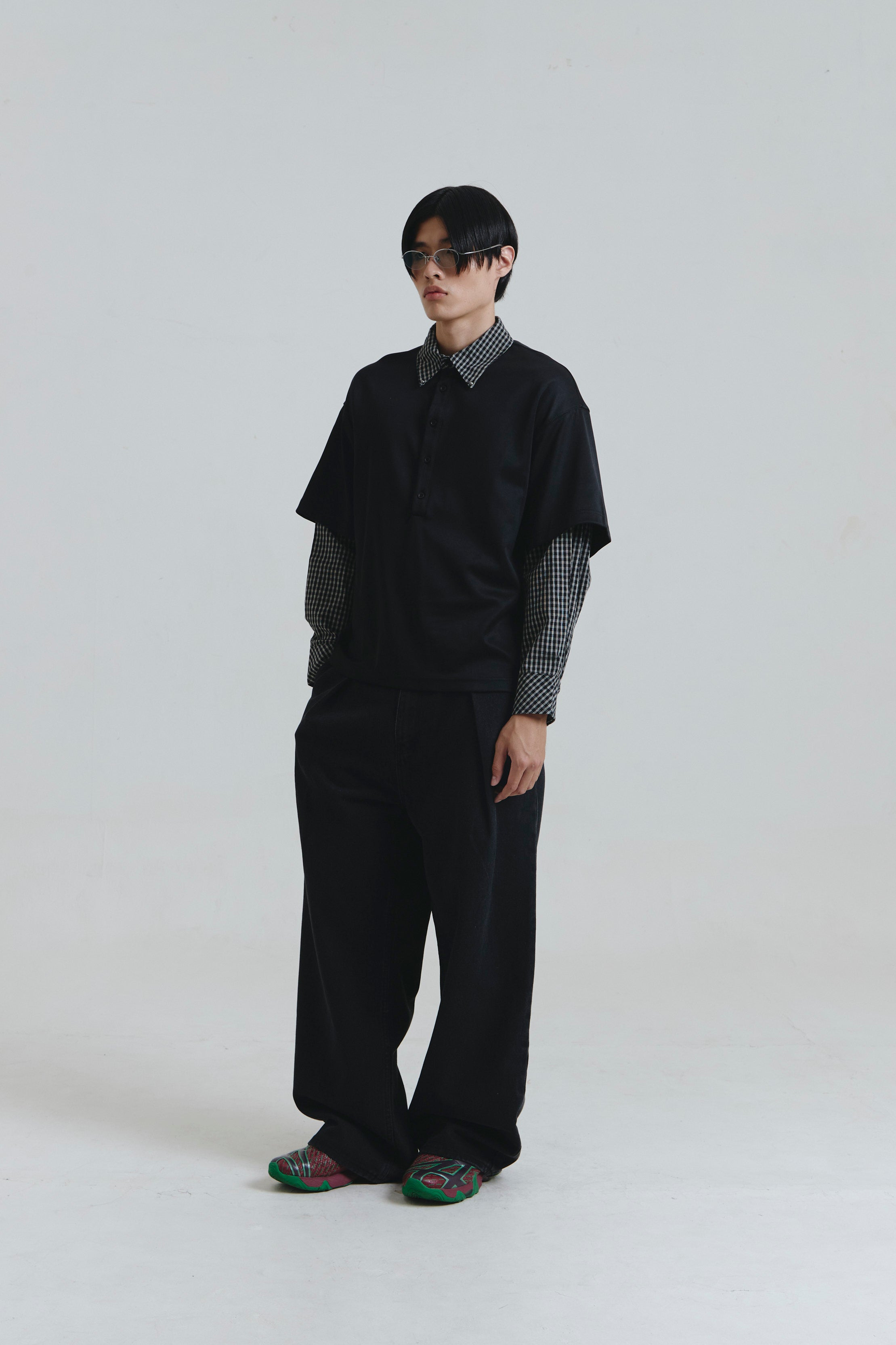 BROOKLYN LAYERED TOP BLACK