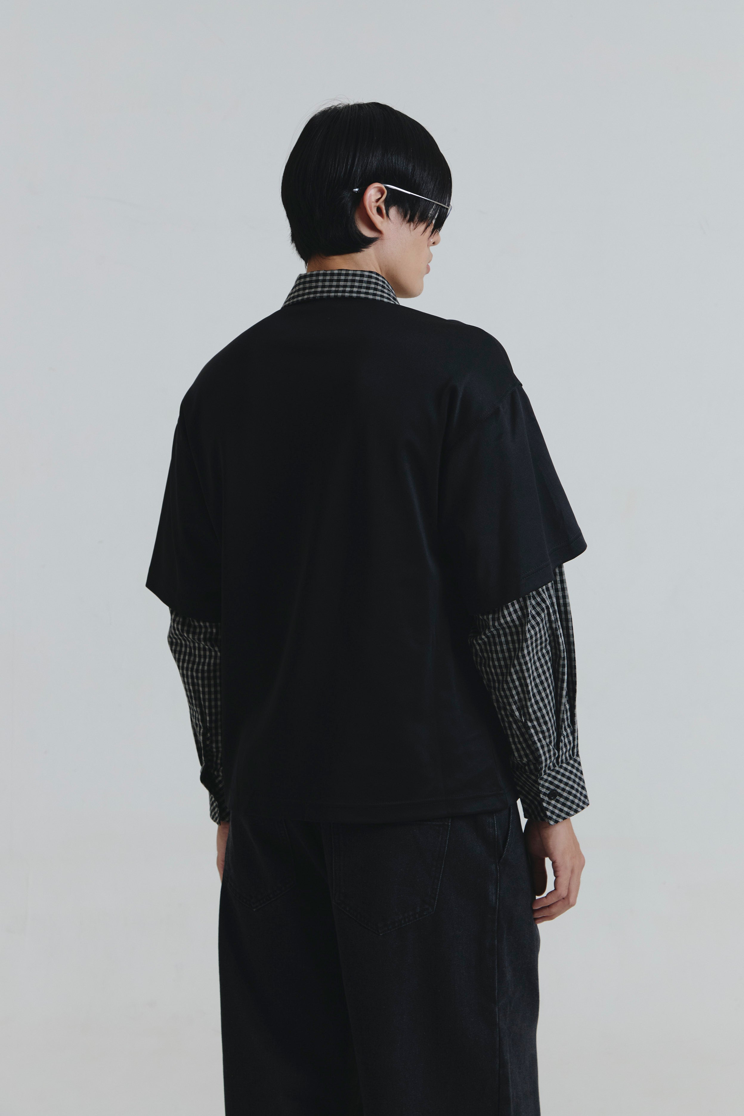 BROOKLYN LAYERED TOP BLACK