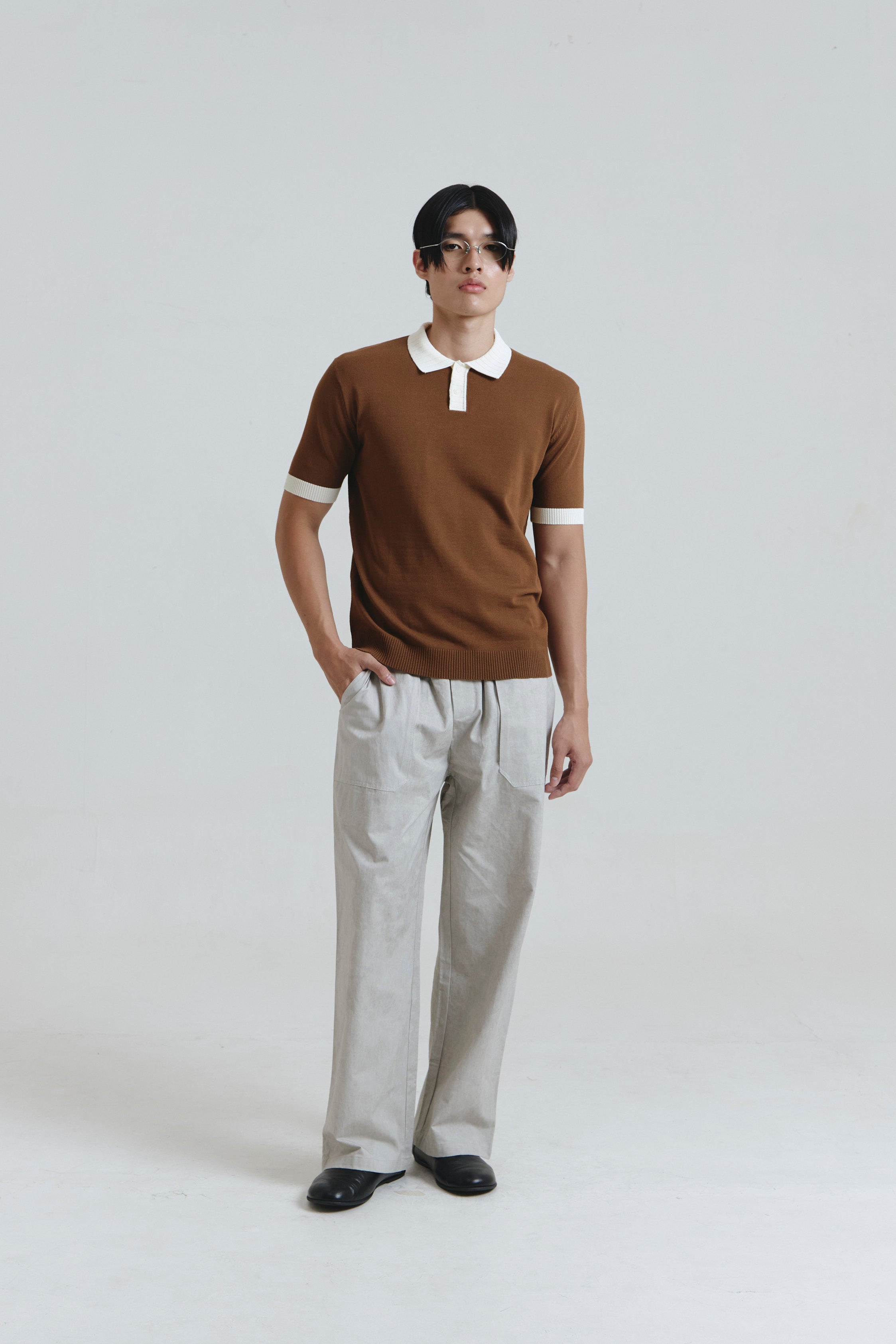 CLIFTON POLO SHIRT BROWN