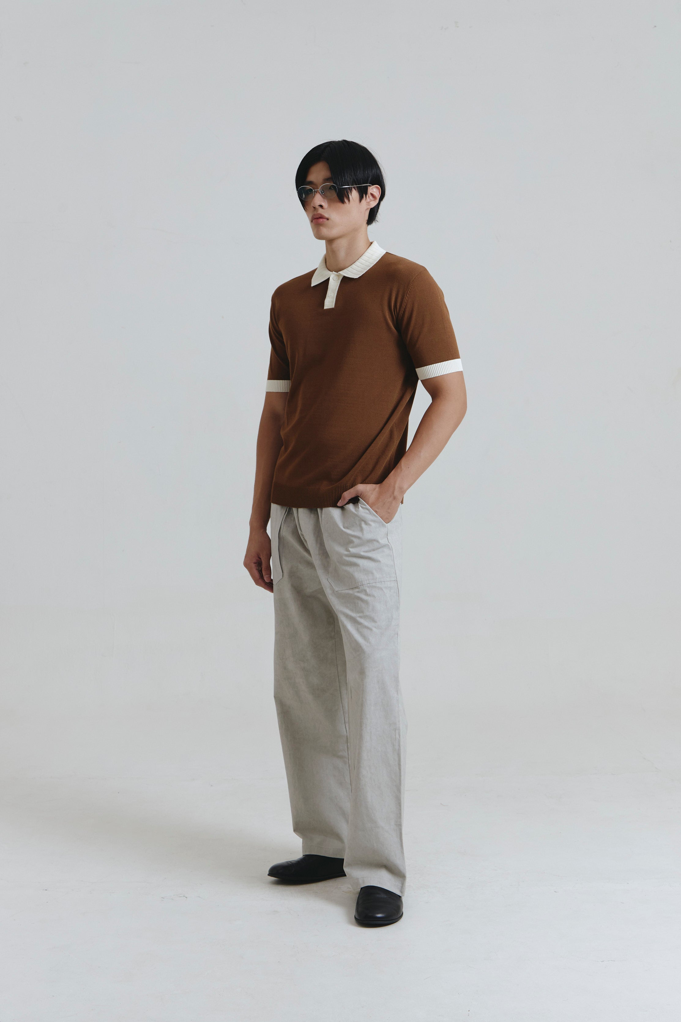 CLIFTON POLO SHIRT BROWN