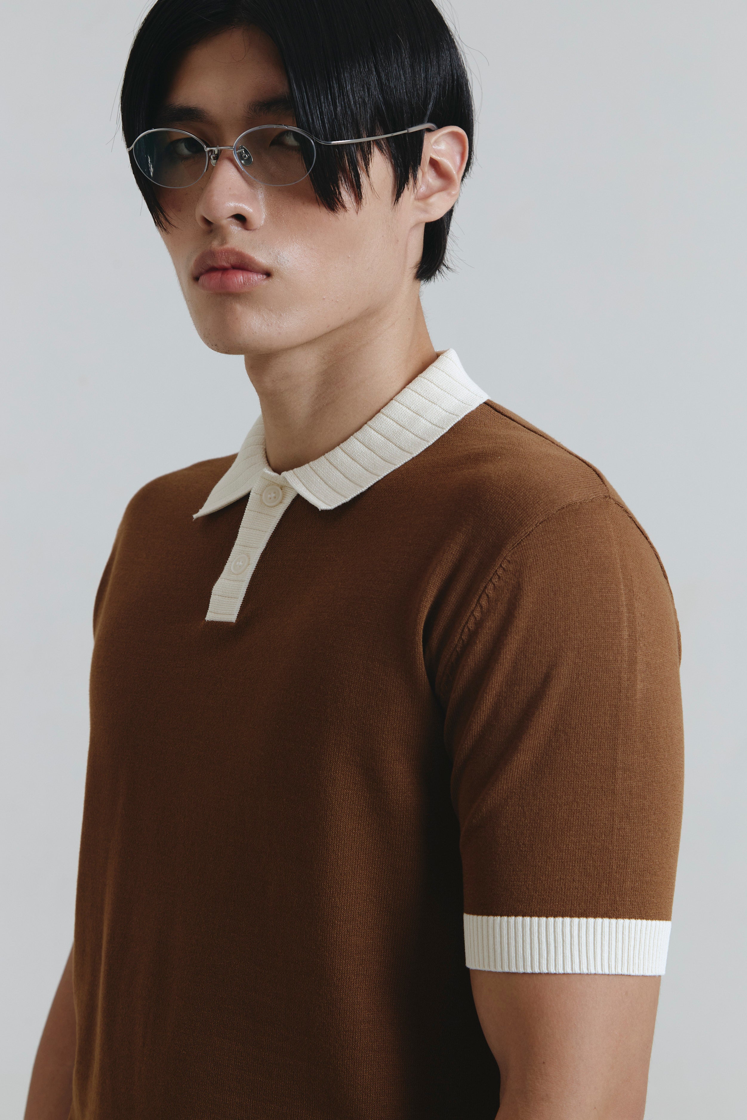 CLIFTON POLO SHIRT BROWN