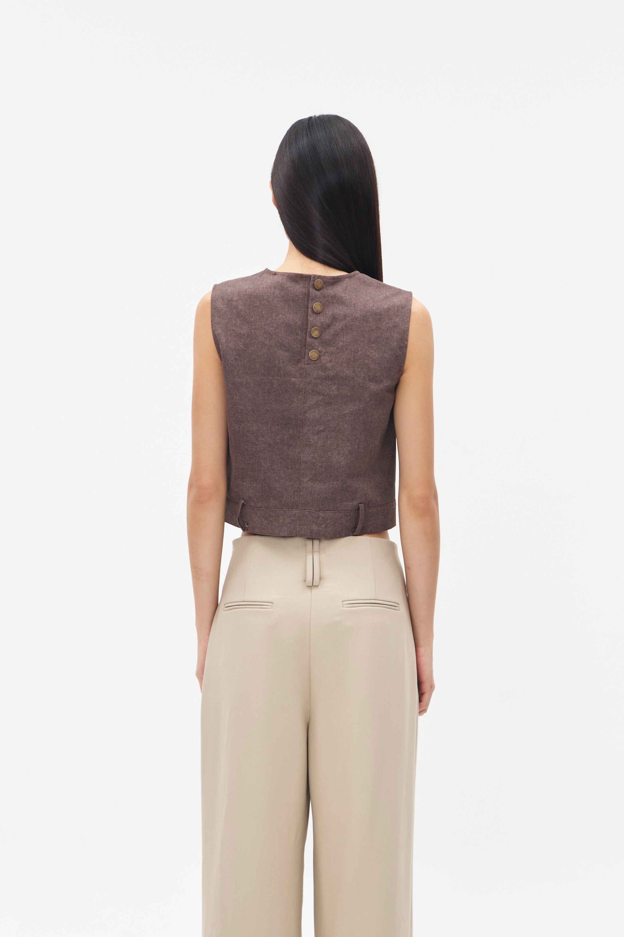 YVETTE VEST BROWN