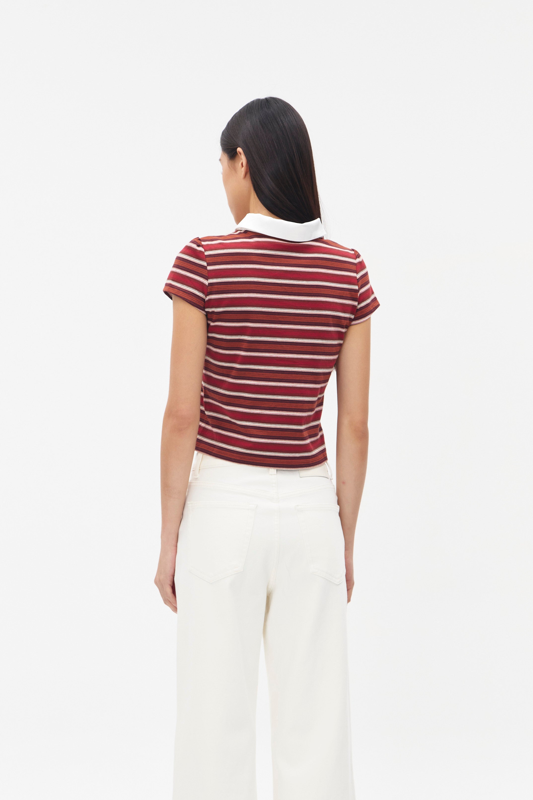 EIRENE TOP RED STRIPES