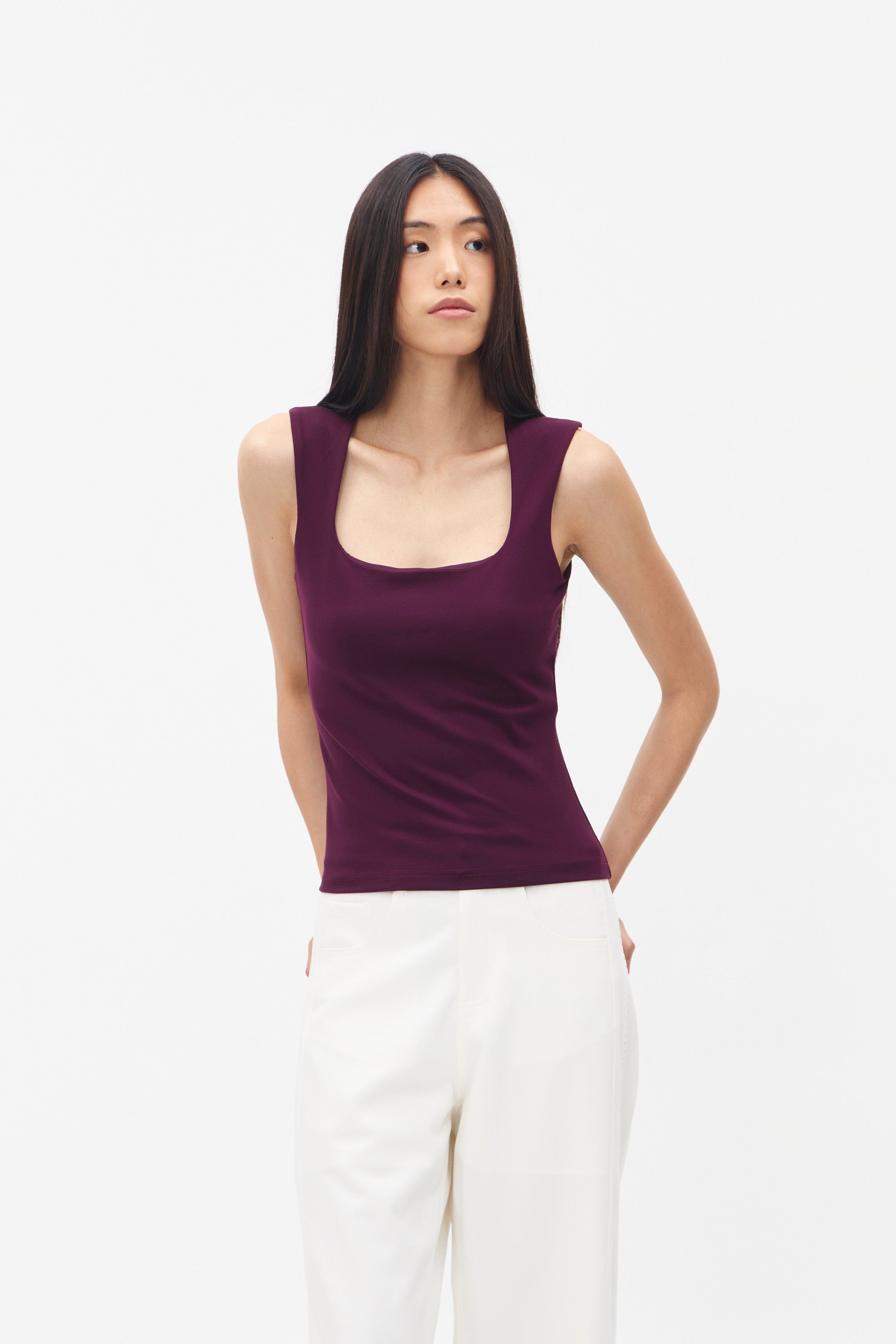 YSABEL TANKTOP MAROON