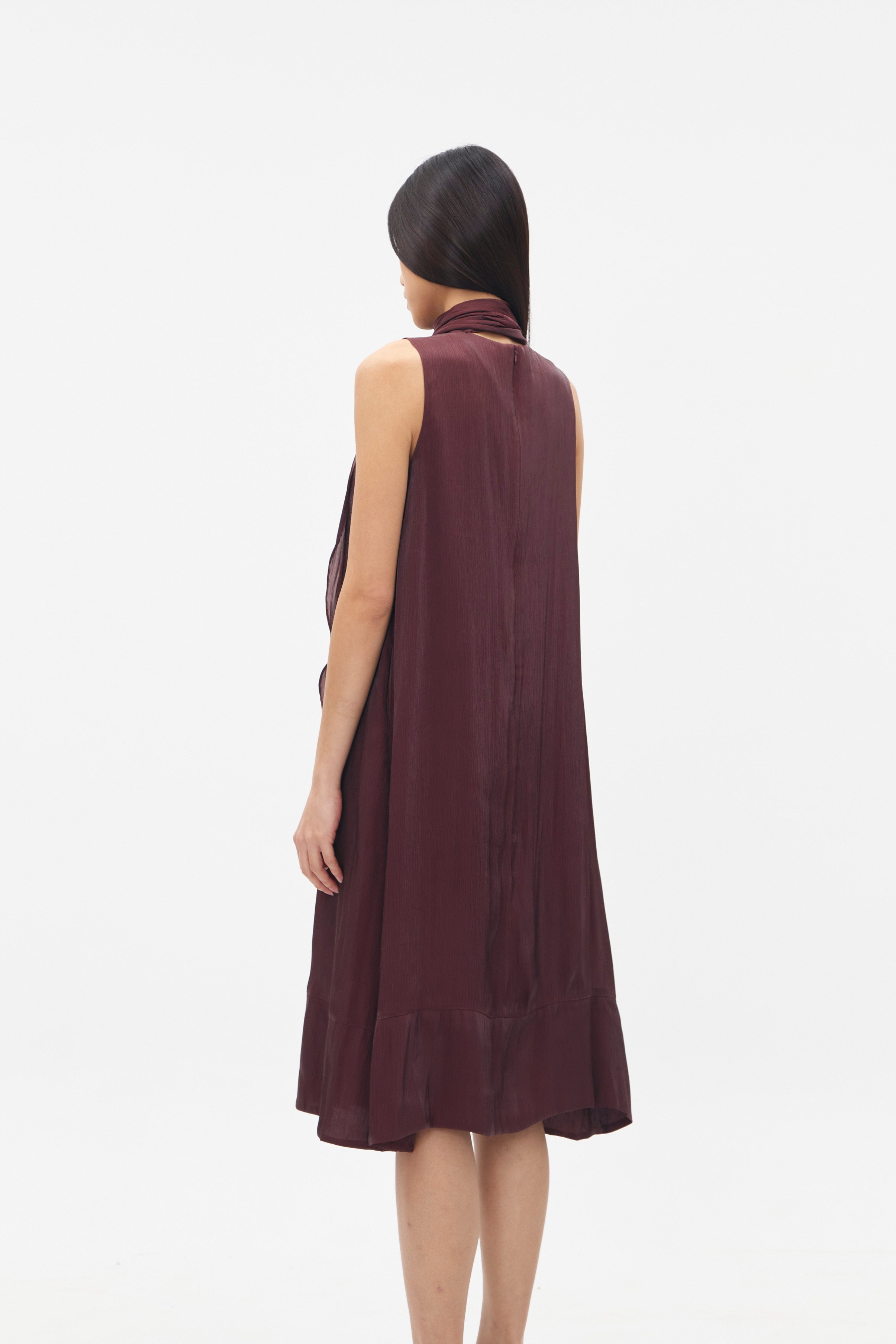 CLEMENTINE DRESS MAROON