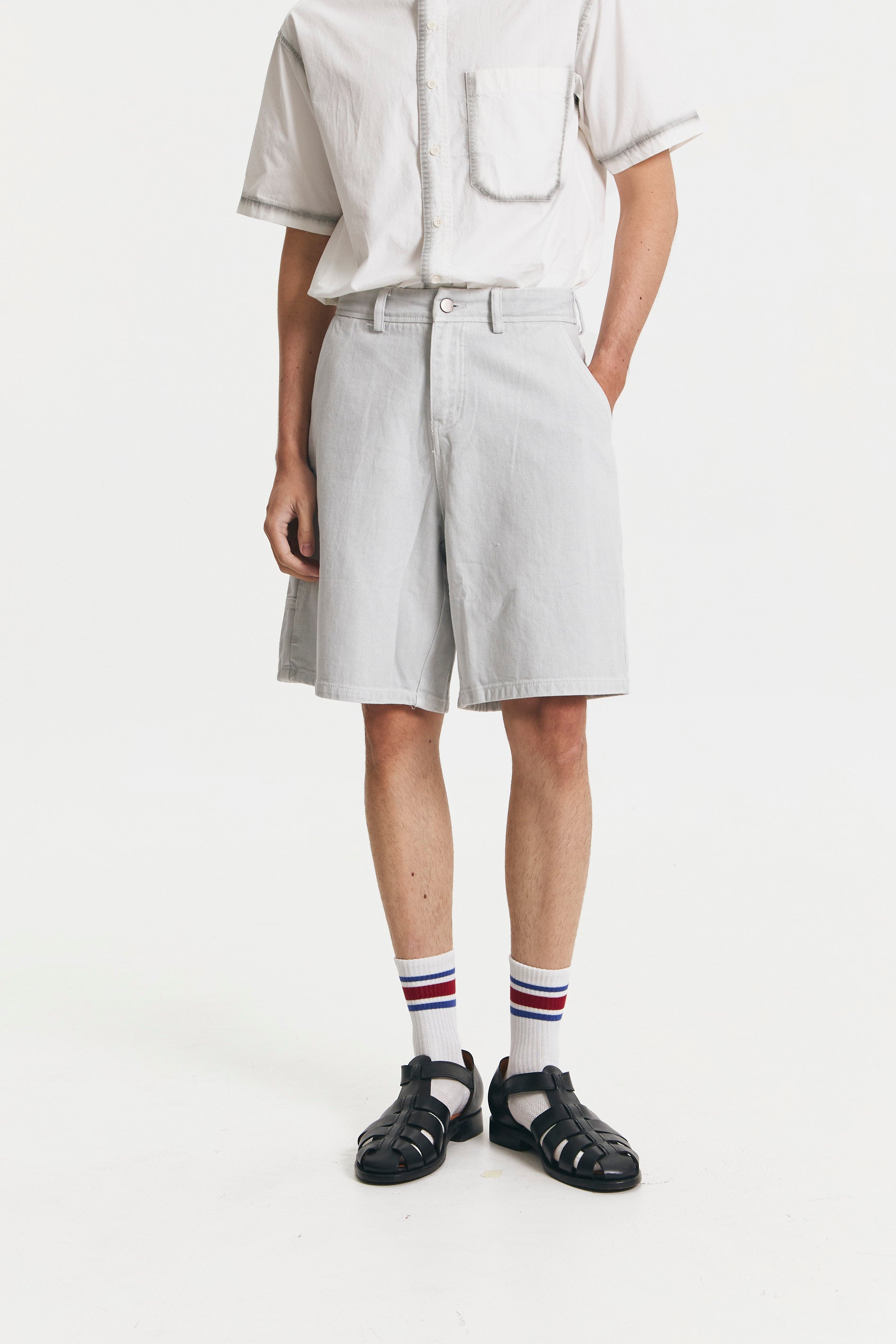 HOFGARTEN SHORTS LIGHT GREY