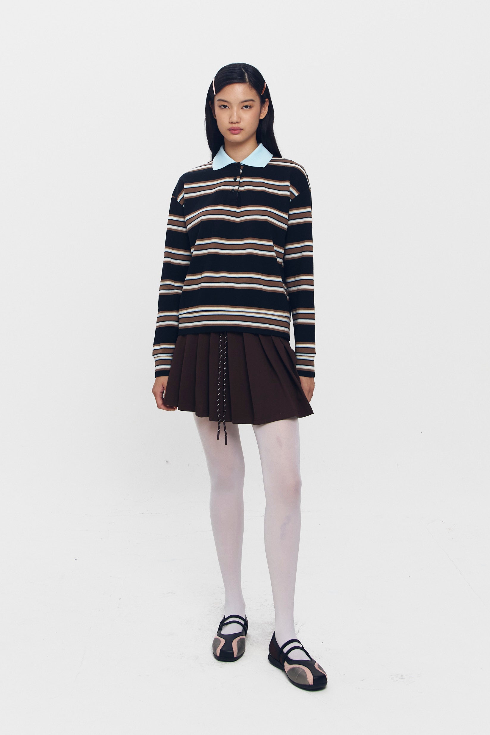 RHYTHM SKIRT BROWN