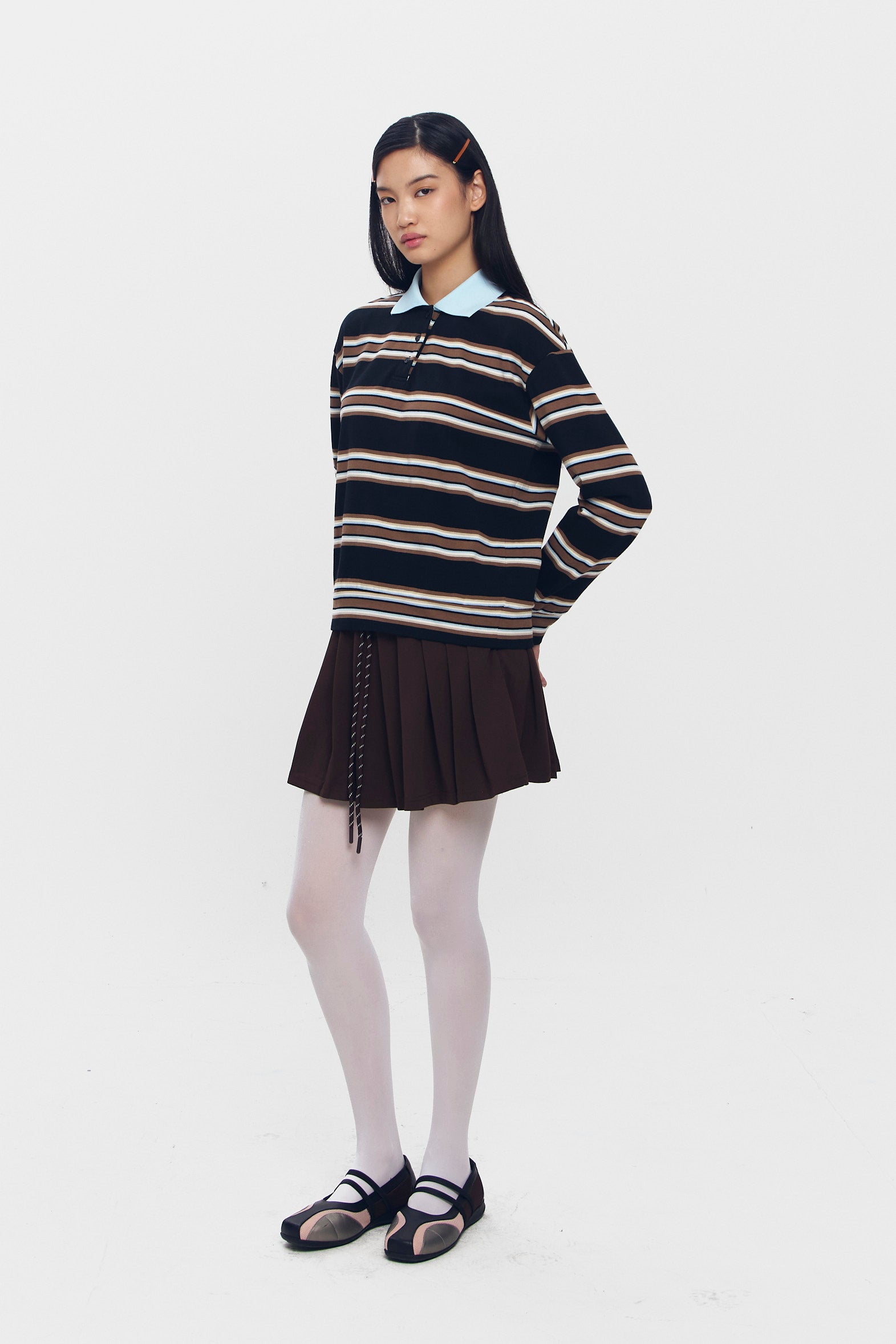 RHYTHM SKIRT BROWN