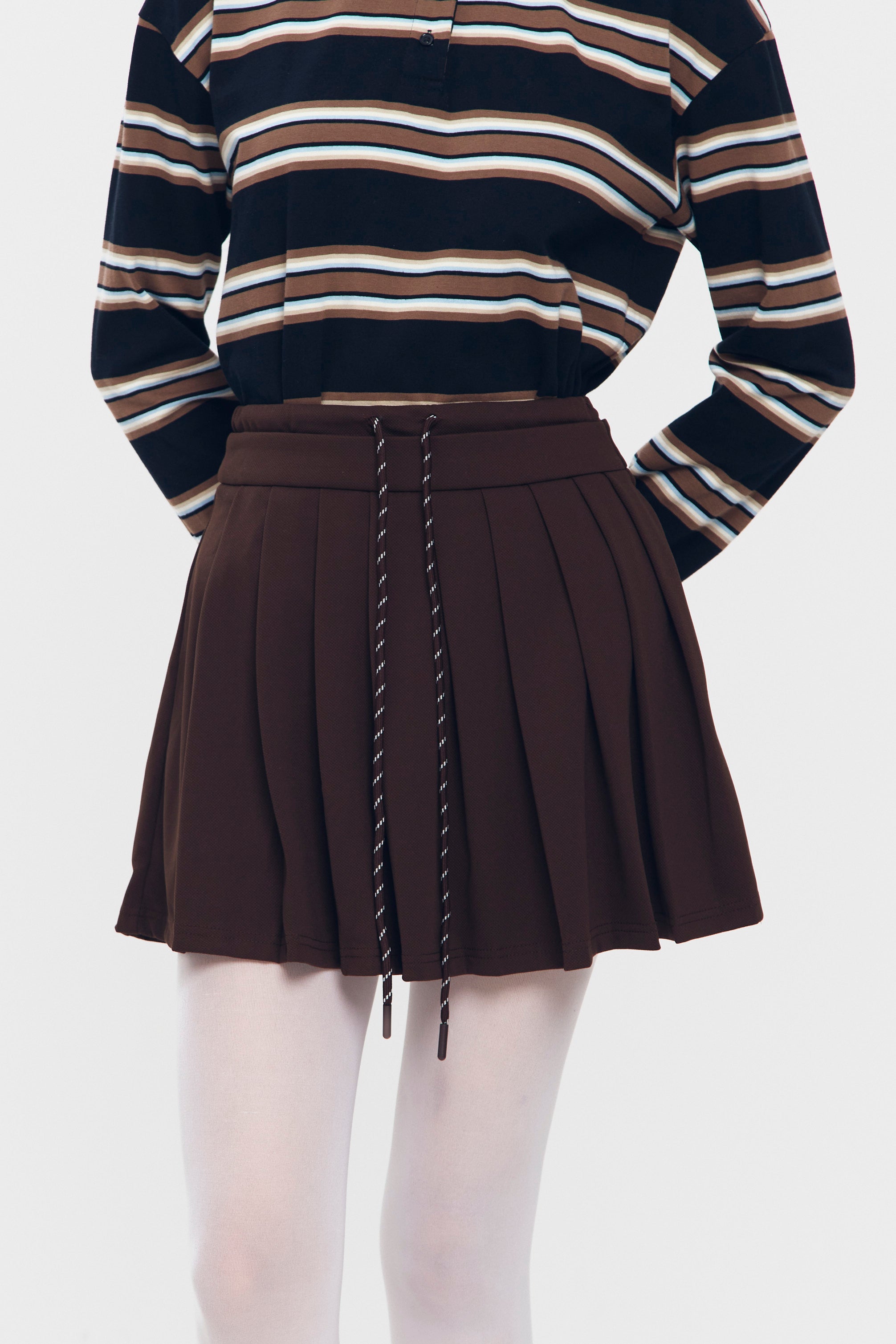 RHYTHM SKIRT BROWN