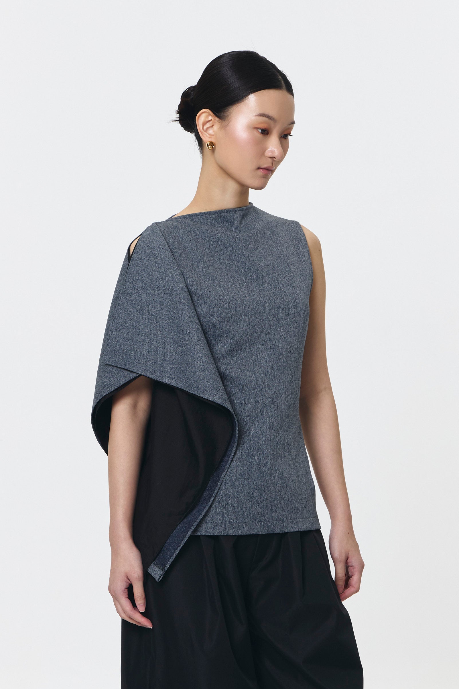 PRIESTLY TOP DENIM