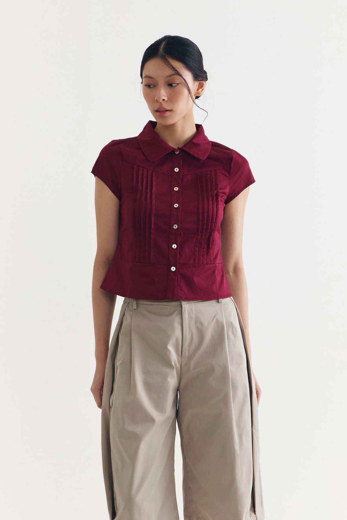ECLAT TOP MAROON