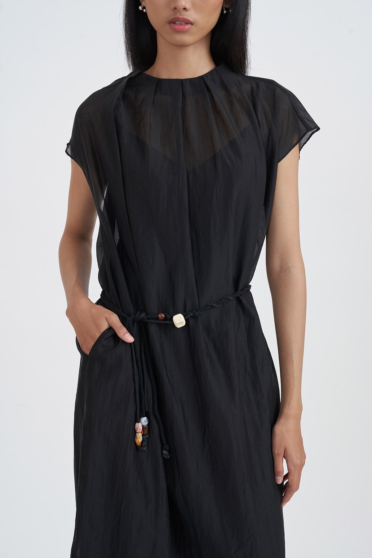 ECHOES DRESS BLACK