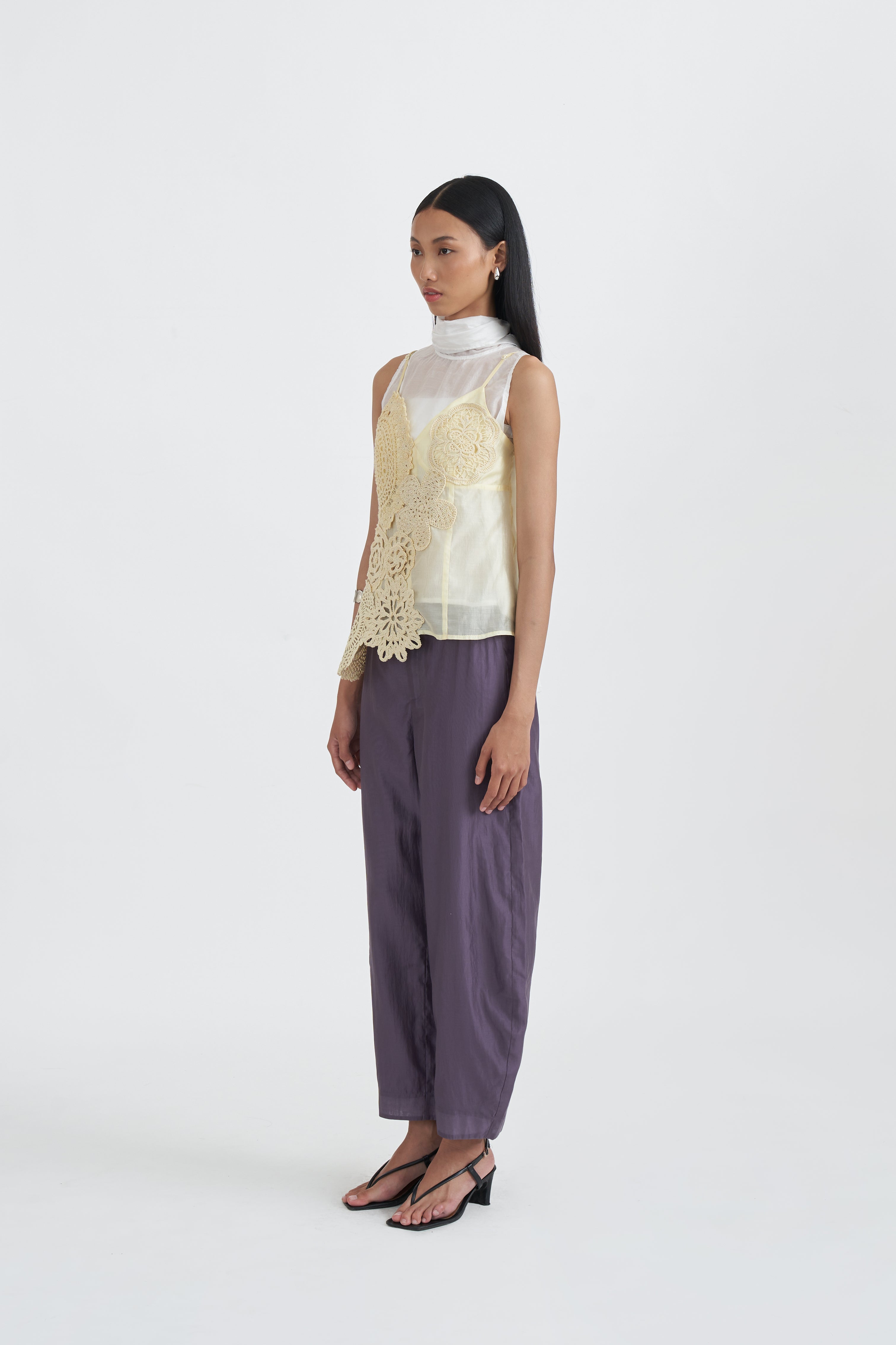 ROSETTE TOP YELLOW
