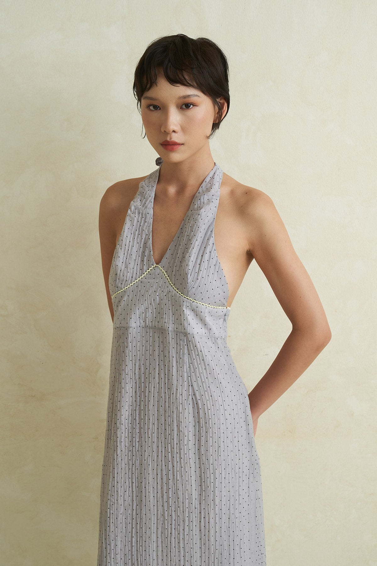 DEWDROP DRESS GREY
