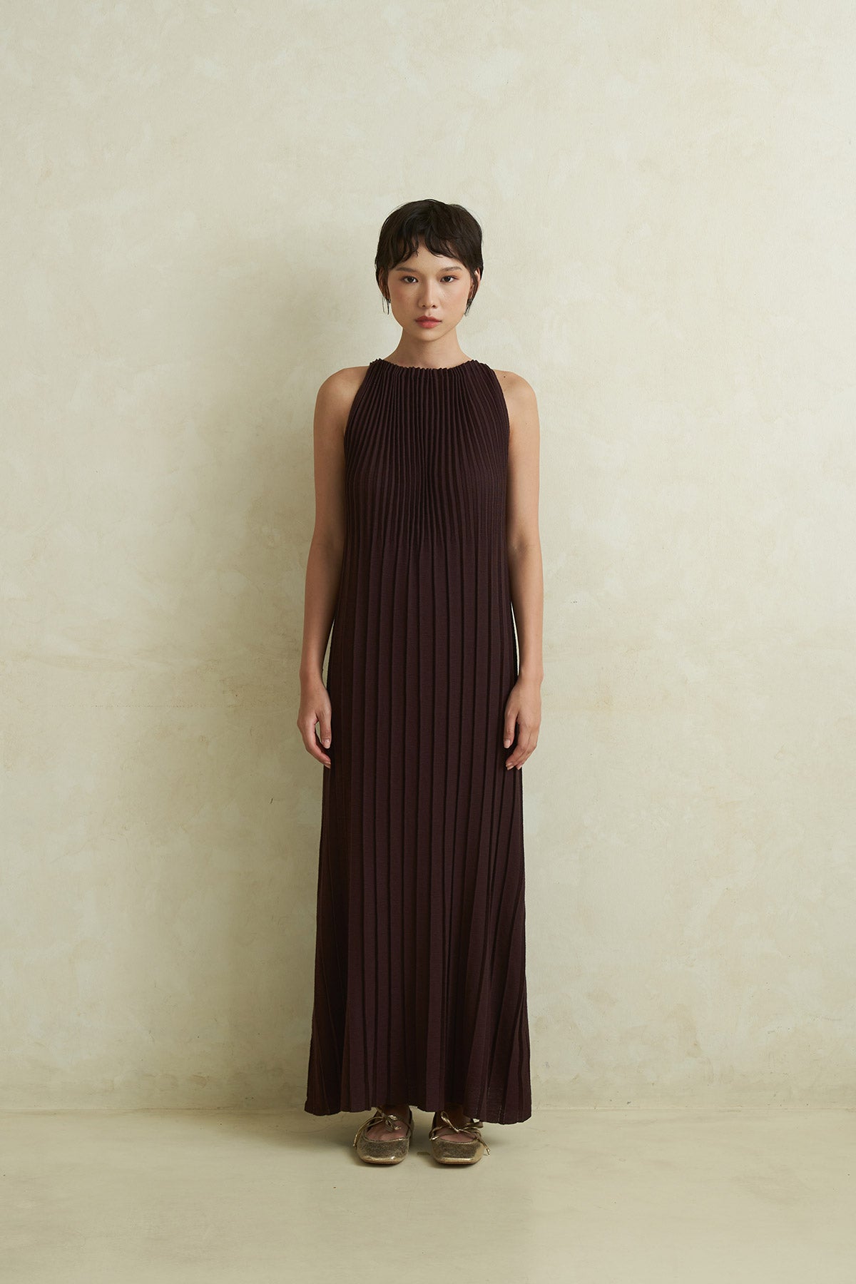 SERENE DRESS BROWN