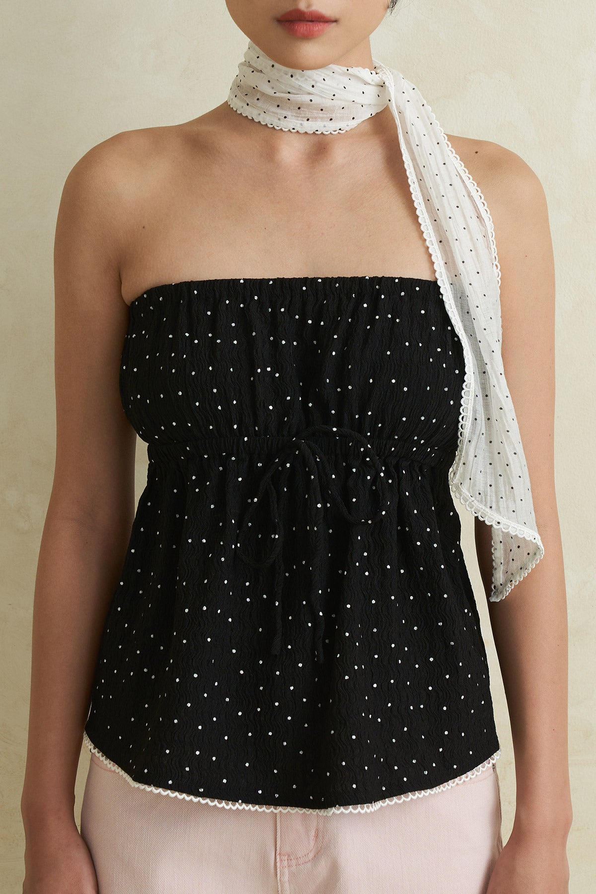 FIZZ TUBE TOP BLACK