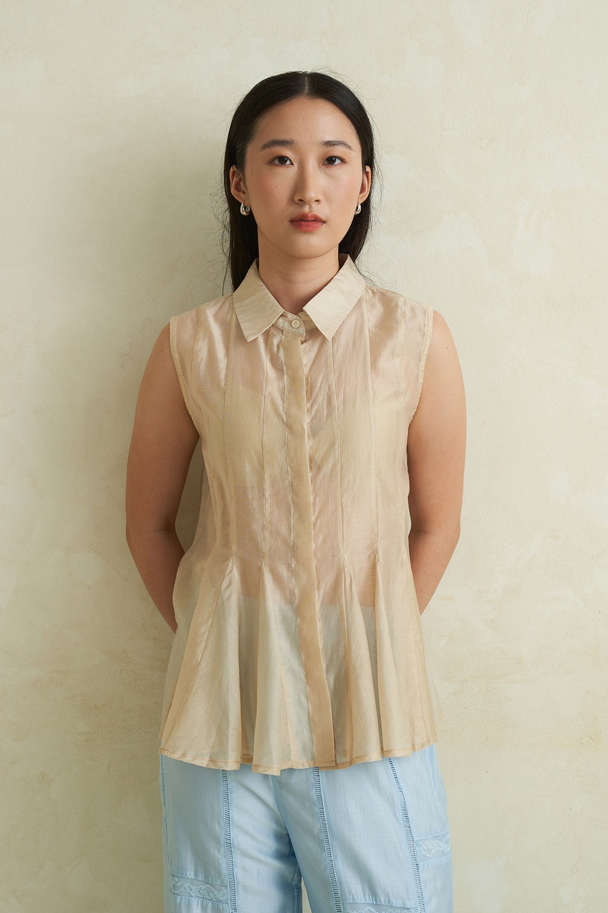LUCENT TOP BEIGE