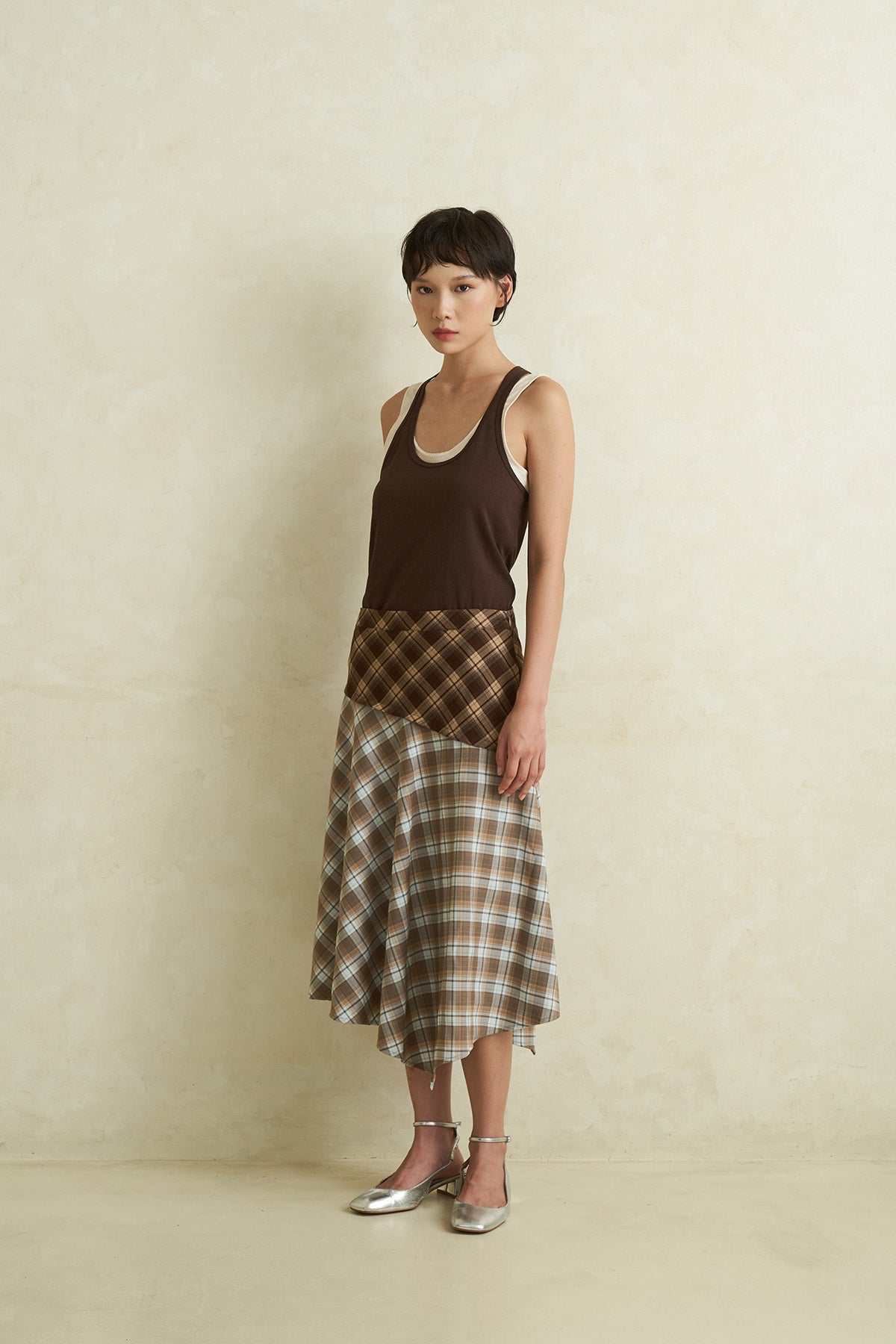 SPRITZ SKIRT BROWN