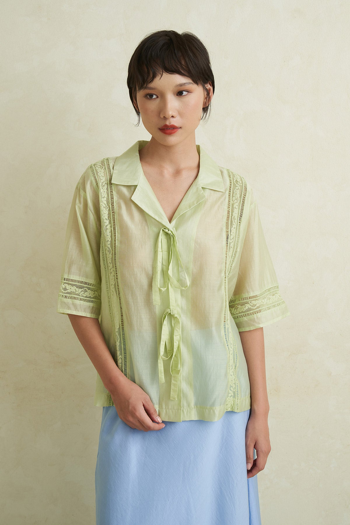 GLISTEN TOP GREEN