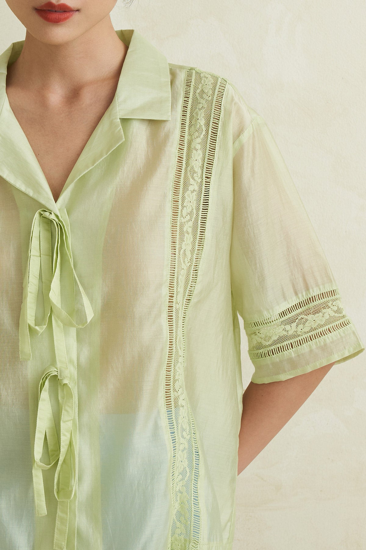 GLISTEN TOP GREEN