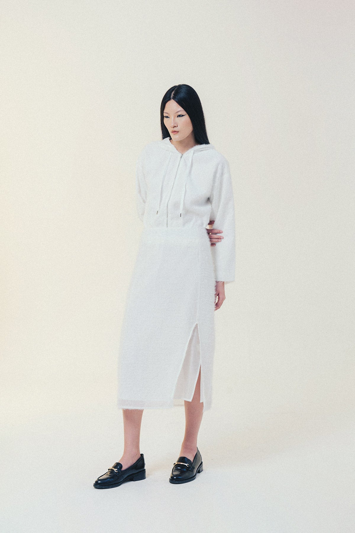 PETAL SKIRT WHITE