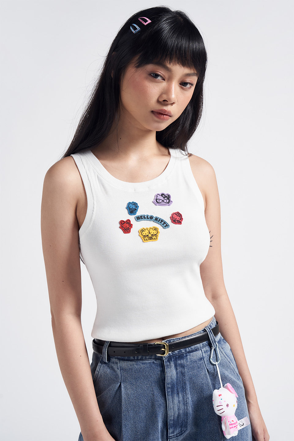 KAWAII TANK WHITE - CALLIE X HELLO KITTY